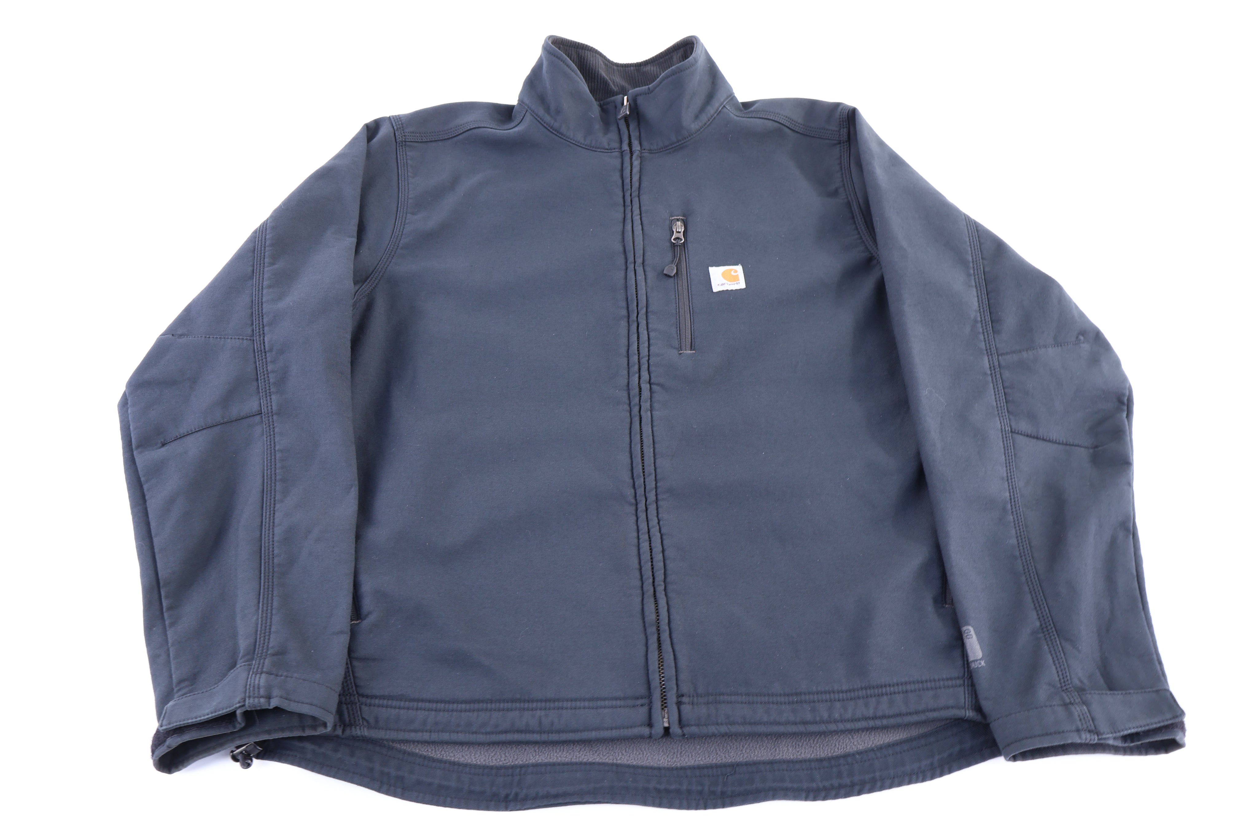 Carhartt Logo Patch Grey Full Zip Jacket