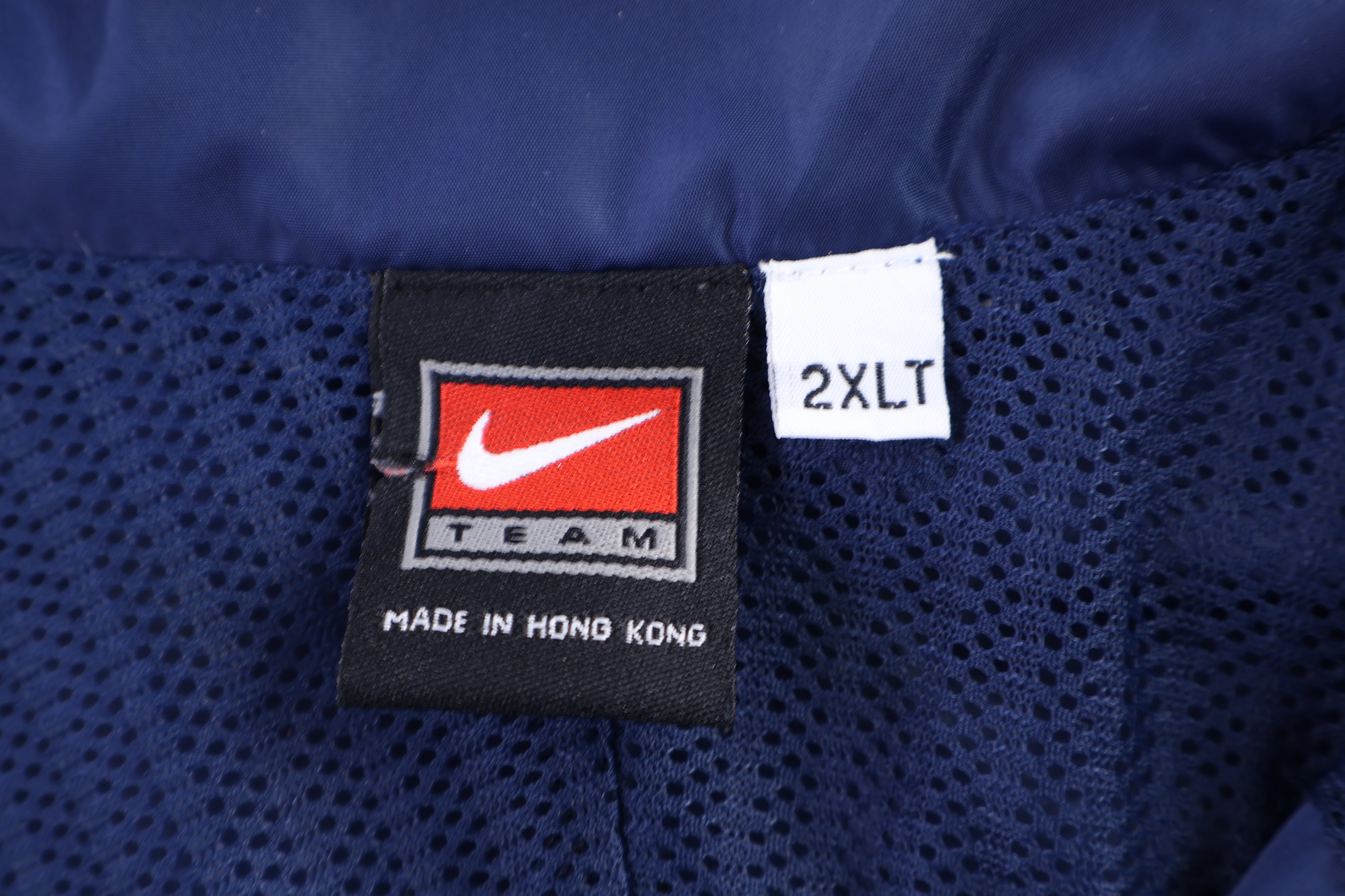 Vintage Nike Team Embroidered Logo Blue Full Zip Jacket
