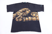 90's Florida Python Snake All Over Graphic T-shirt
