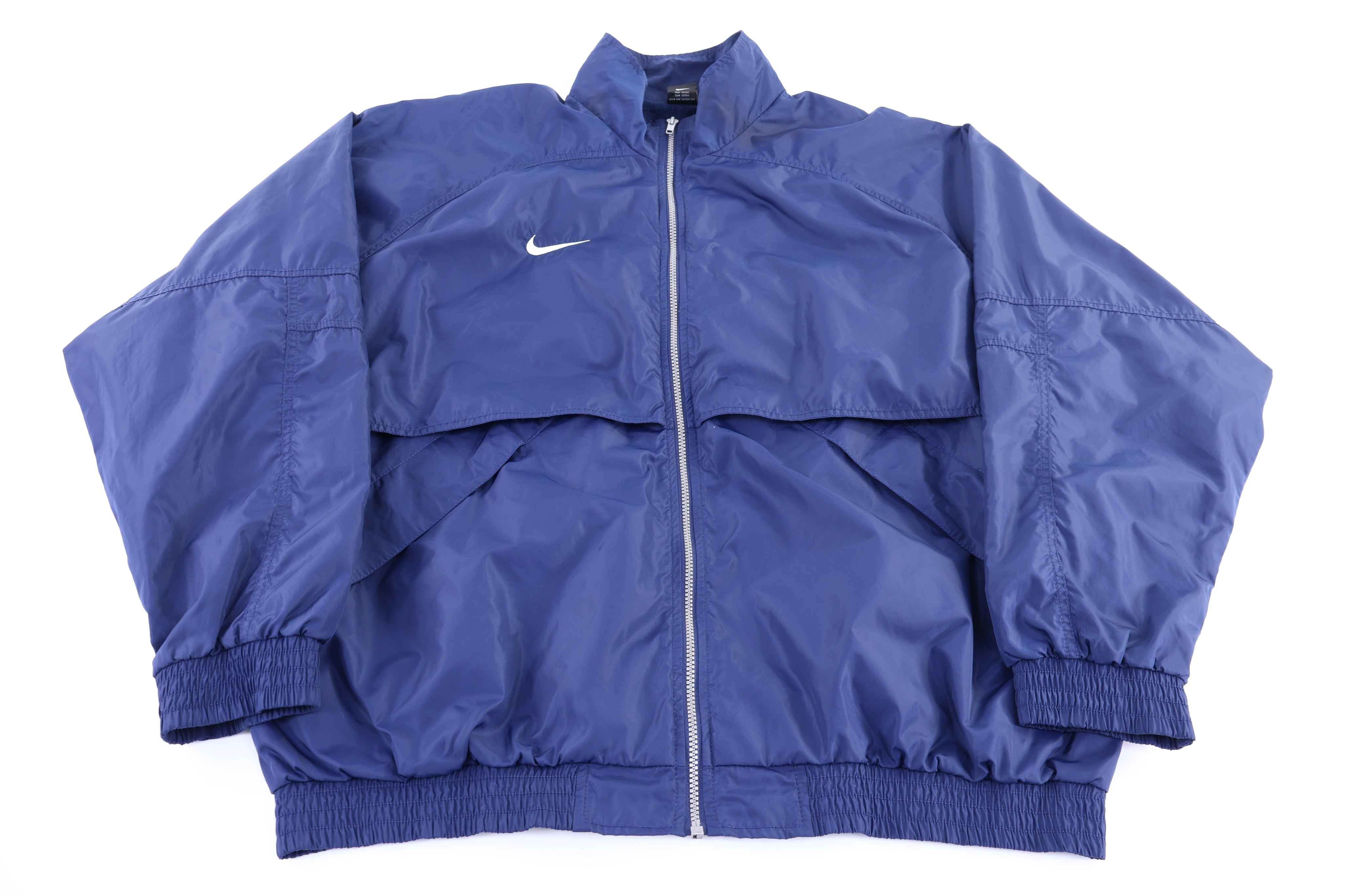 Vintage Nike Team Embroidered Logo Blue Full Zip Jacket