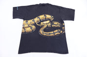 90's Florida Python Snake All Over Graphic T-shirt