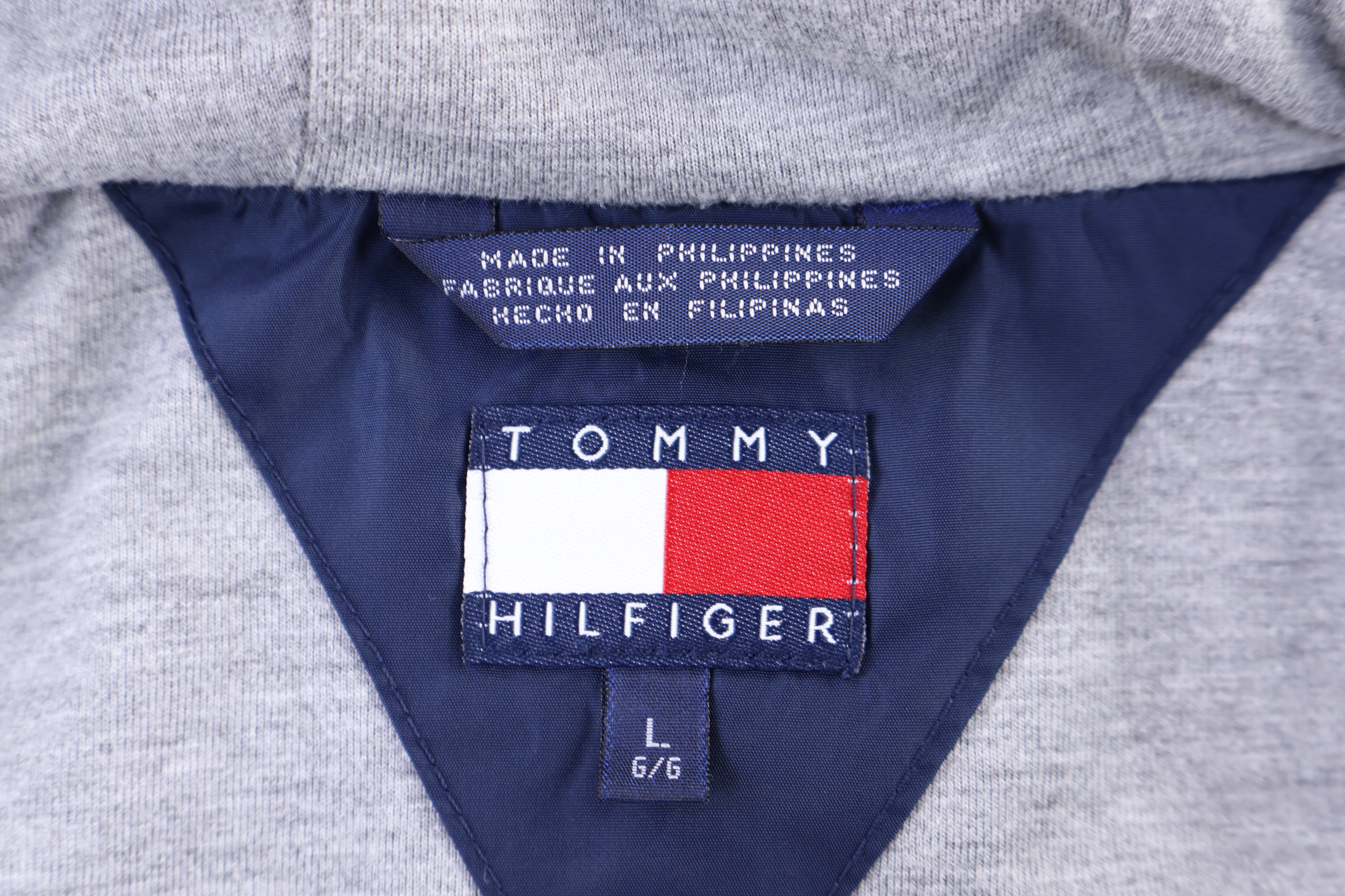 Tommy Hilfiger Embroidered Logo Blue Full Zip Jacket