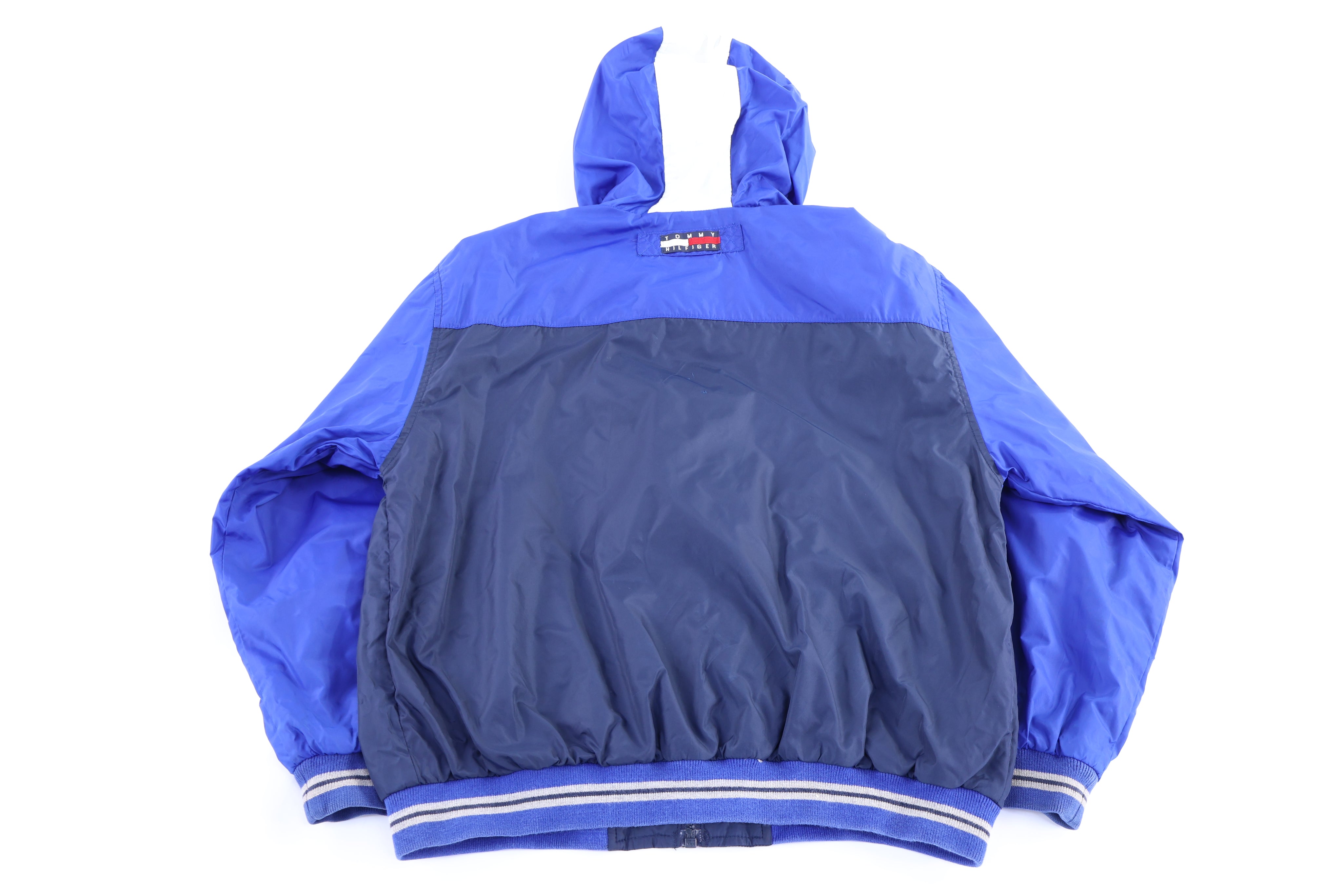 Tommy Hilfiger Embroidered Logo Blue Full Zip Jacket