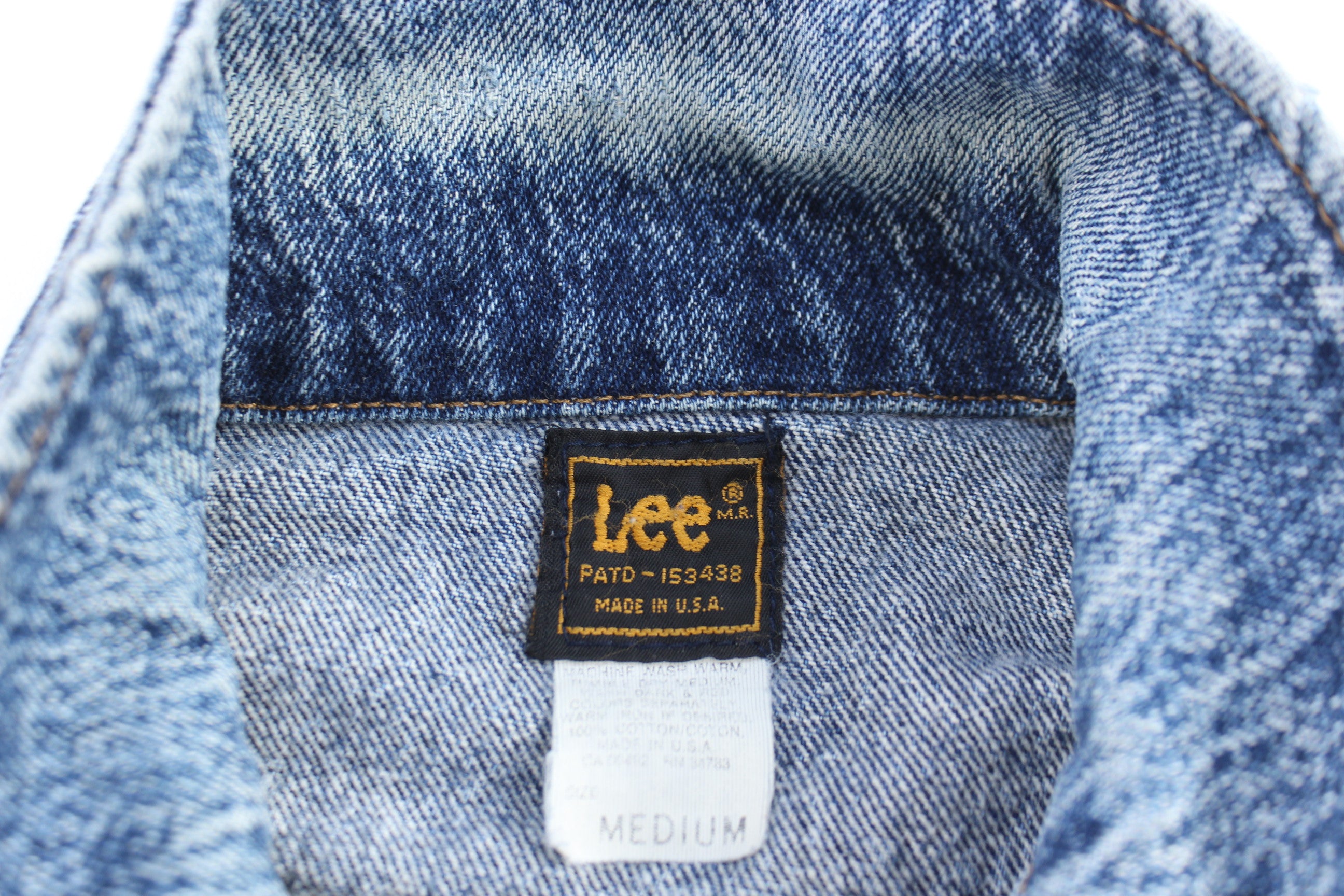 90's Lee Acid Wash Denim Trucker Jacket