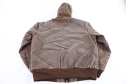 Carhartt Logo Patch Brown Full Zip Jacket