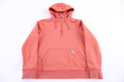 Women's Carhartt Logo Patch Orange Pullover Hoodie