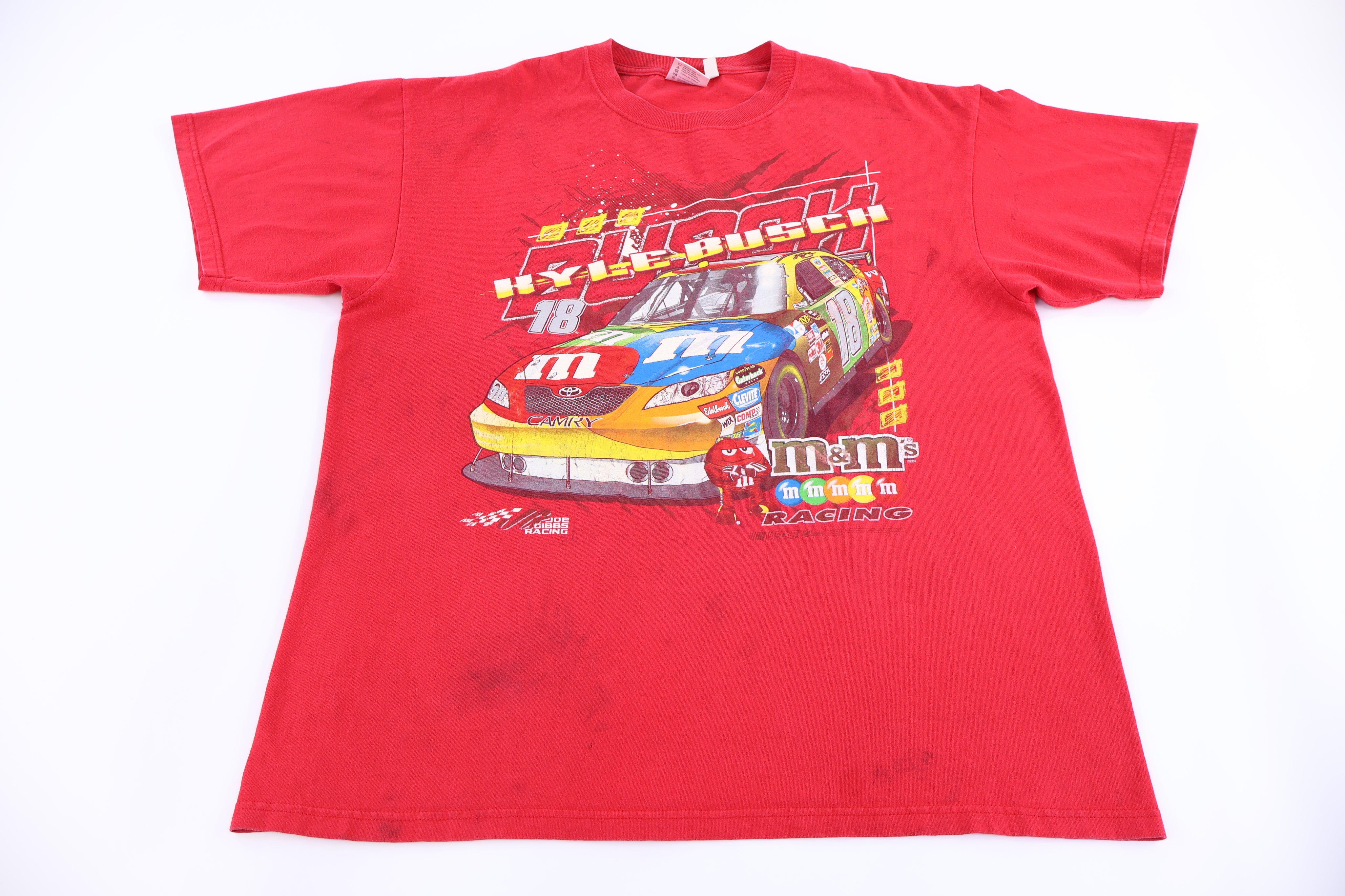 Vintage Nascar Kyle Busch Racing Graphic T-shirt