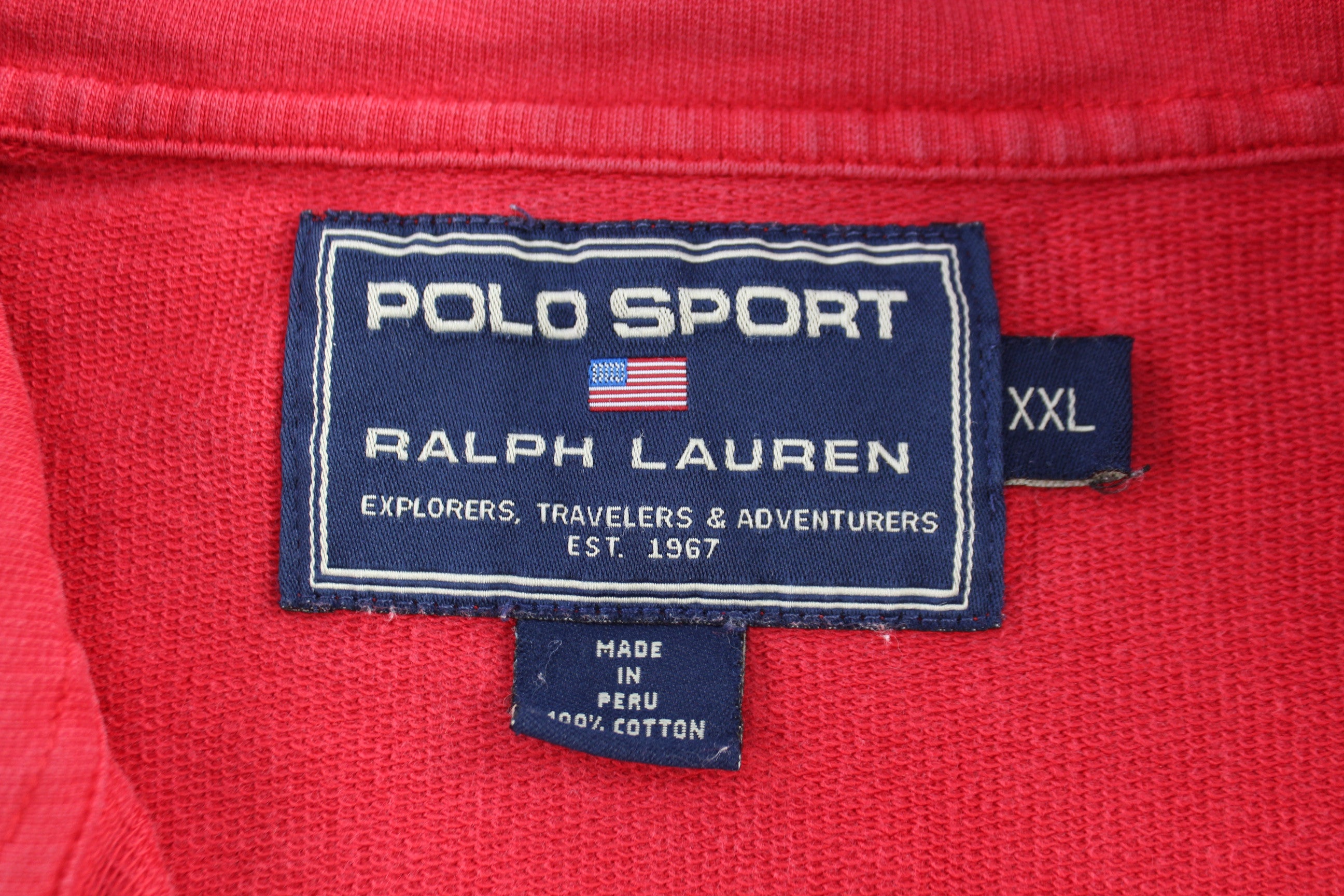 Ralph Lauren Polo Sport Red Quarter Zip Sweatshirts