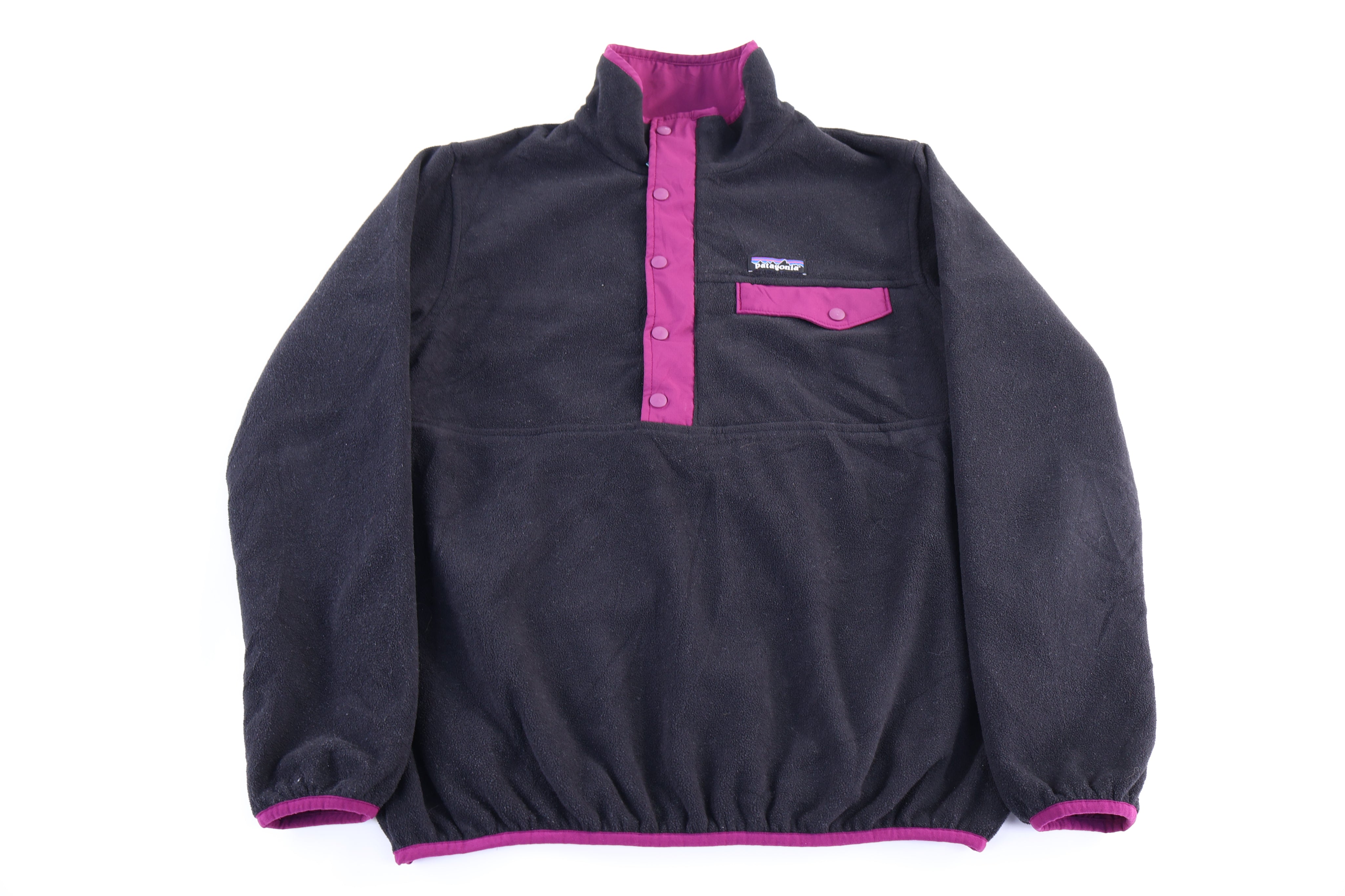 Women's Patagonia Logo Patch Purple & Black Pullover