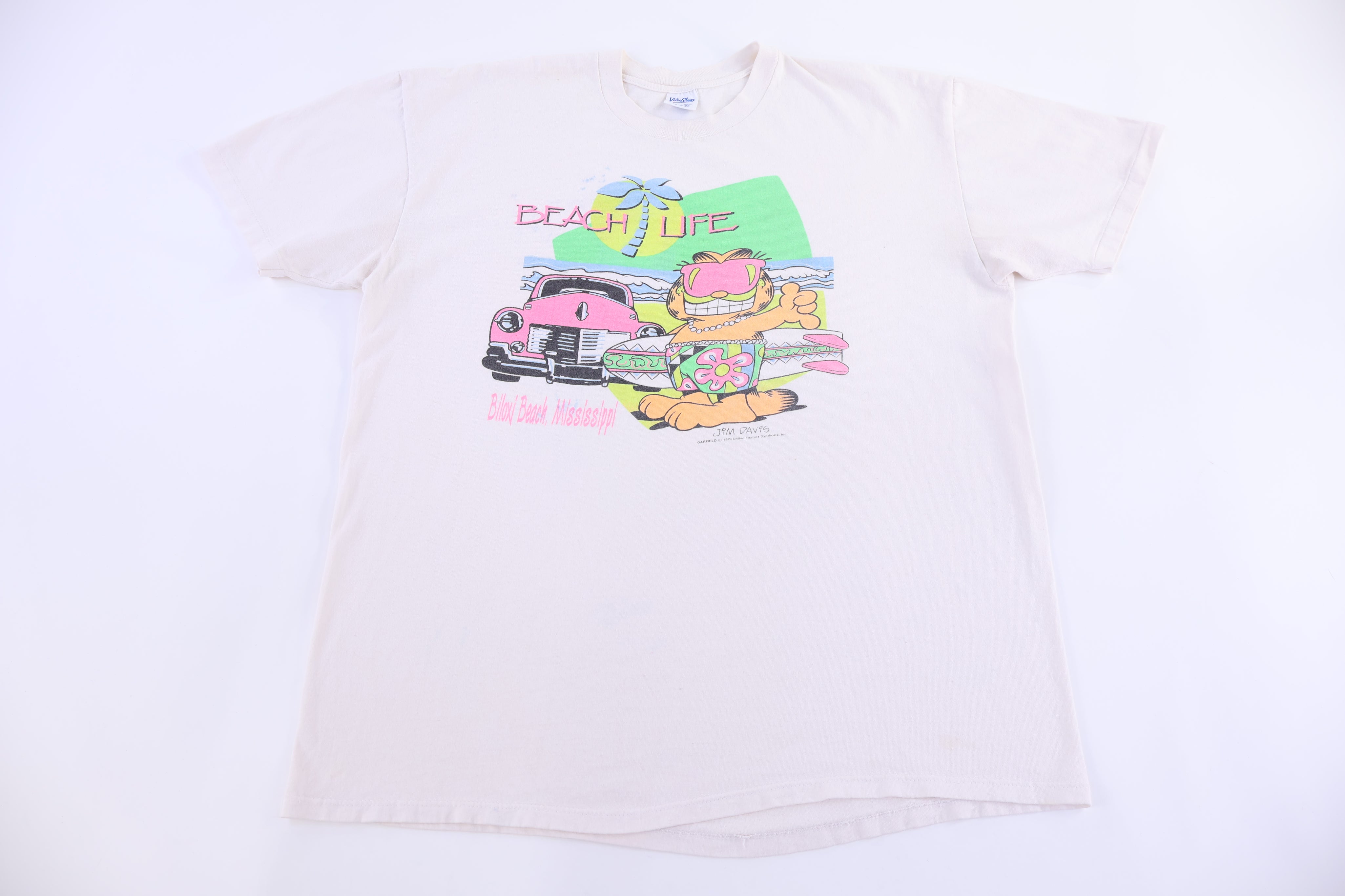 80's Garfield Beach Life T-shirt
