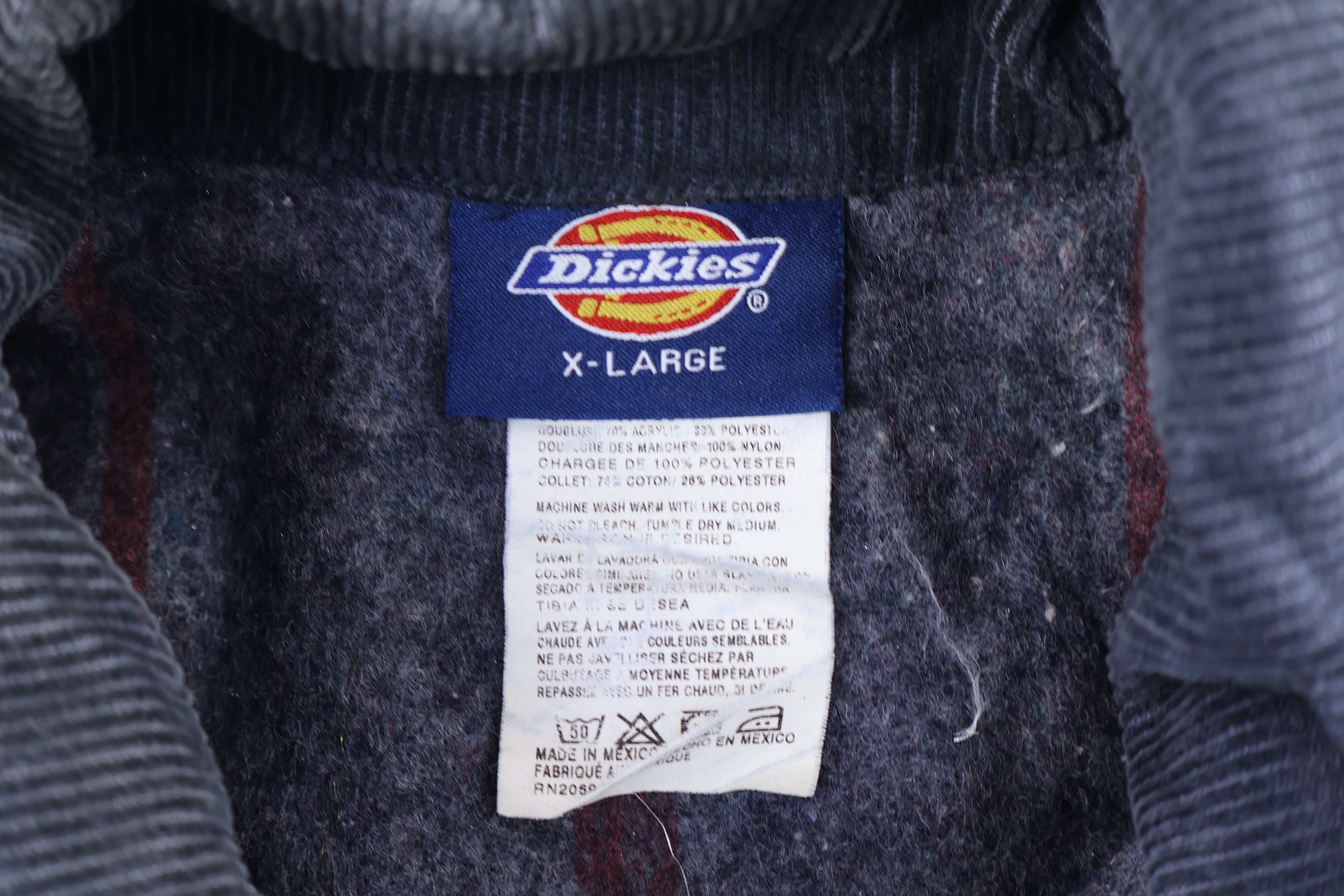 Dickies Logo Patch Blanket Lined Denim Chore Jacket
