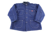 Dickies Logo Patch Blanket Lined Denim Chore Jacket