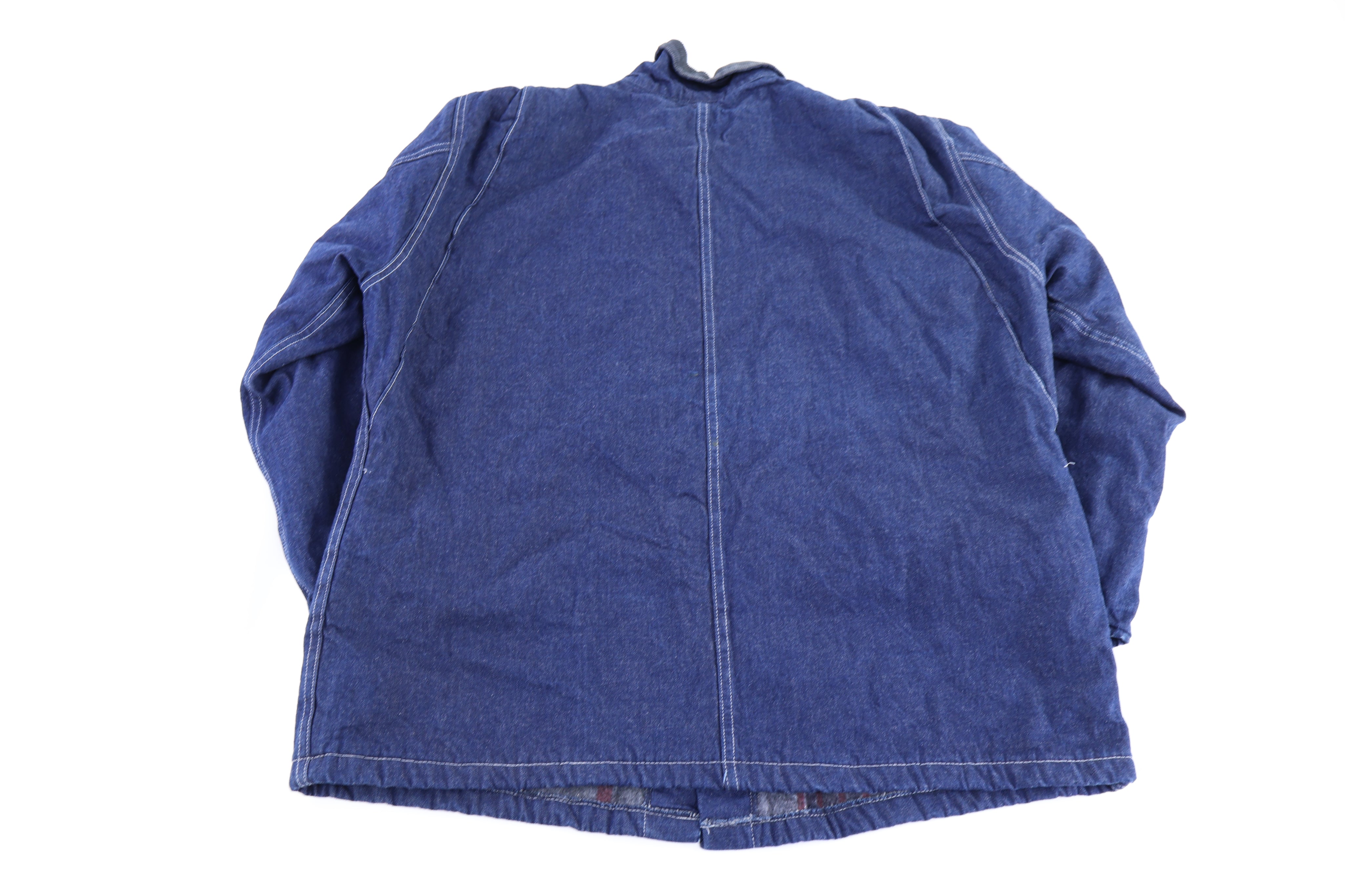Dickies Logo Patch Blanket Lined Denim Chore Jacket