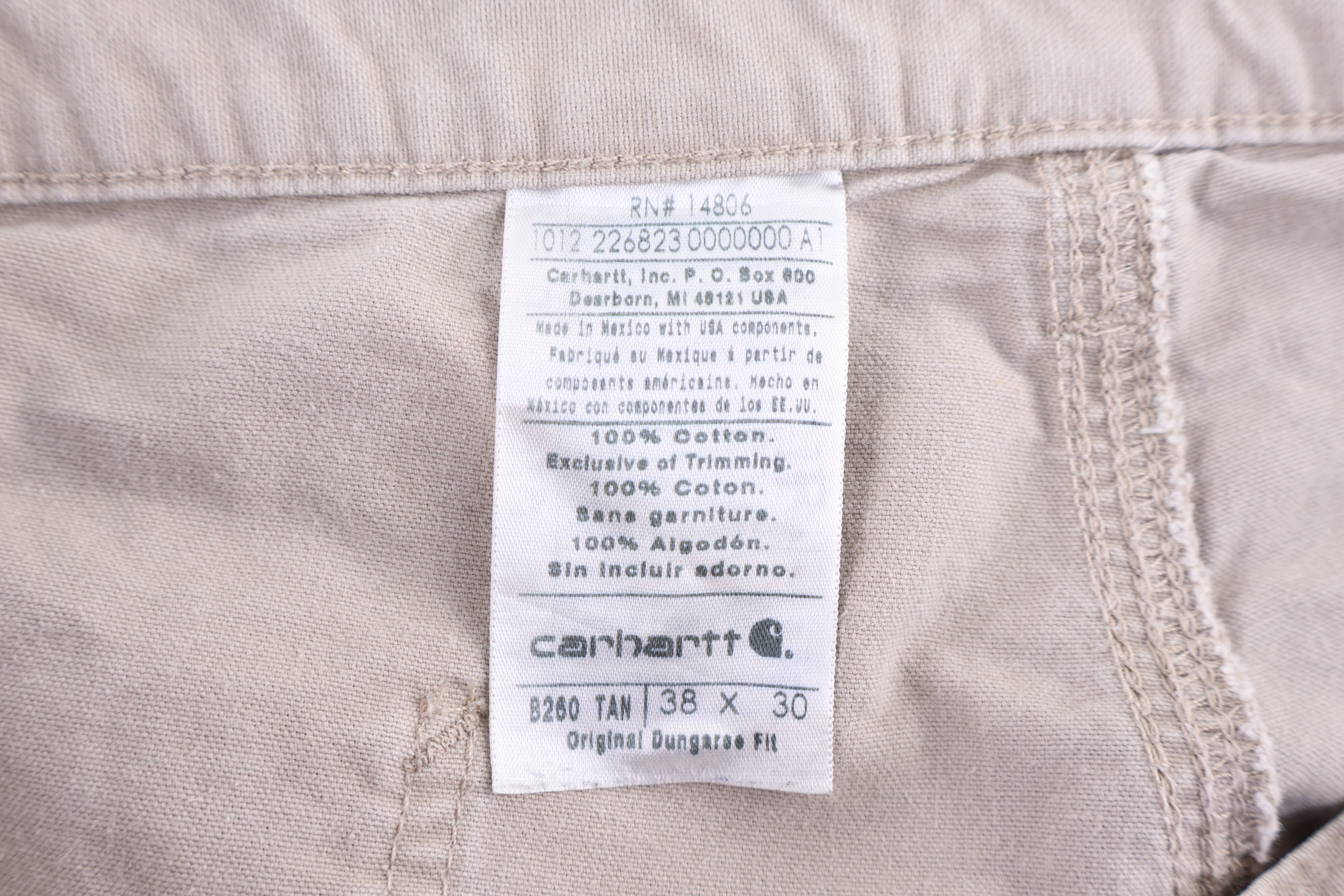 Carhartt Logo Patch Tan Pants