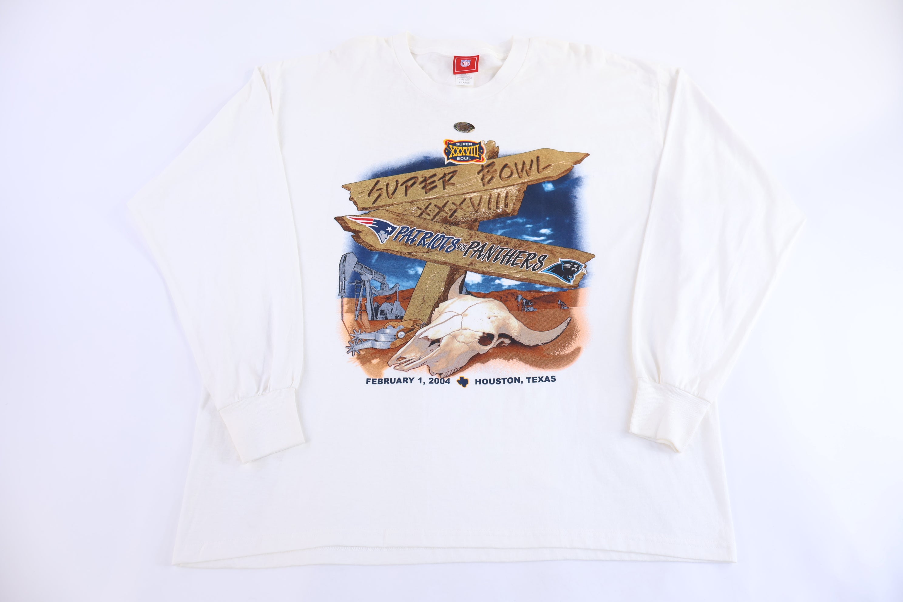2004 Patriots Vs Panthers Super Bowl LS T-shirt