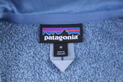Patagonia Logo Patch Blue Full Zip Sweater