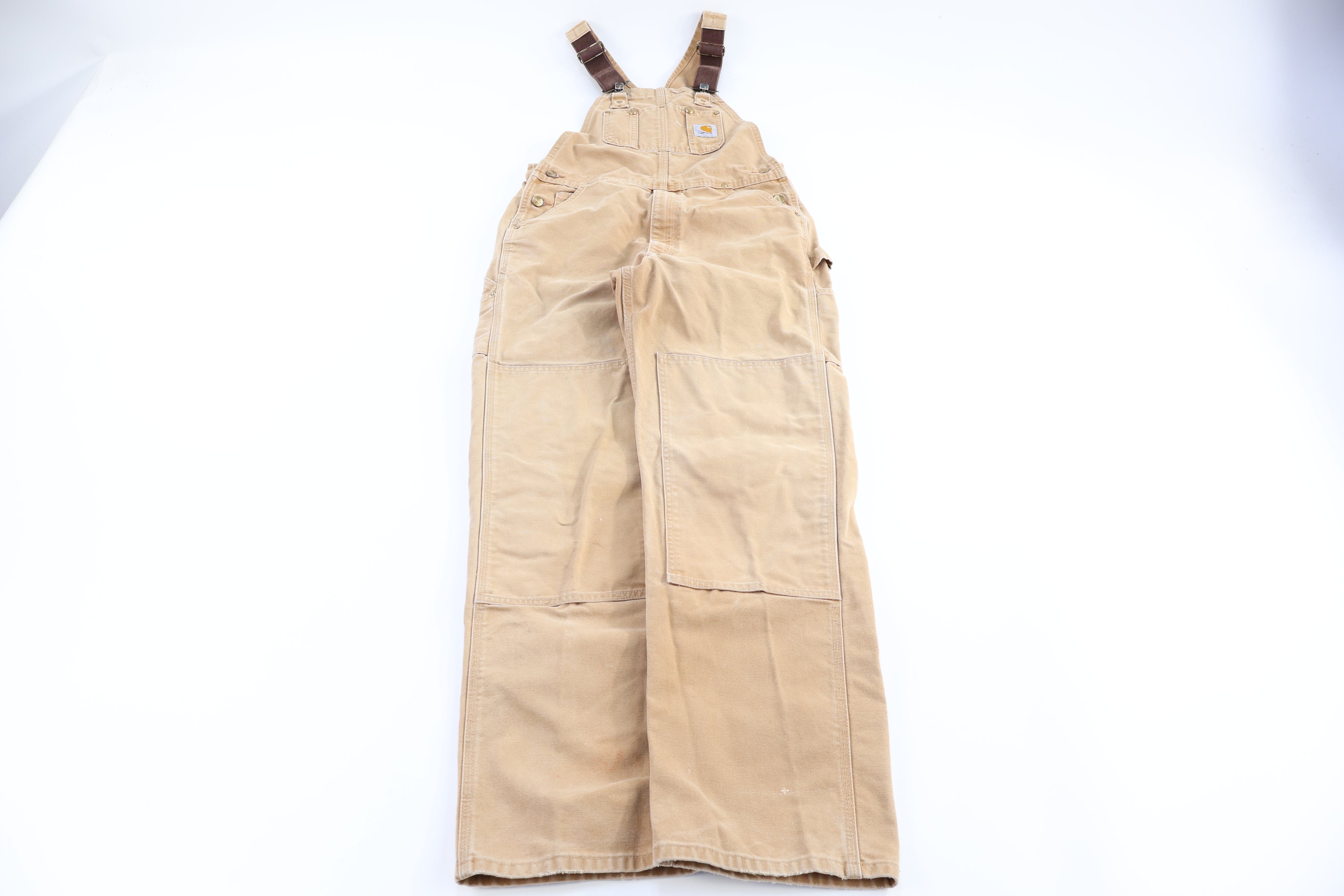 Carhartt Logo Patch Tan Overalls