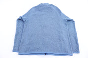 Patagonia Logo Patch Blue Full Zip Sweater