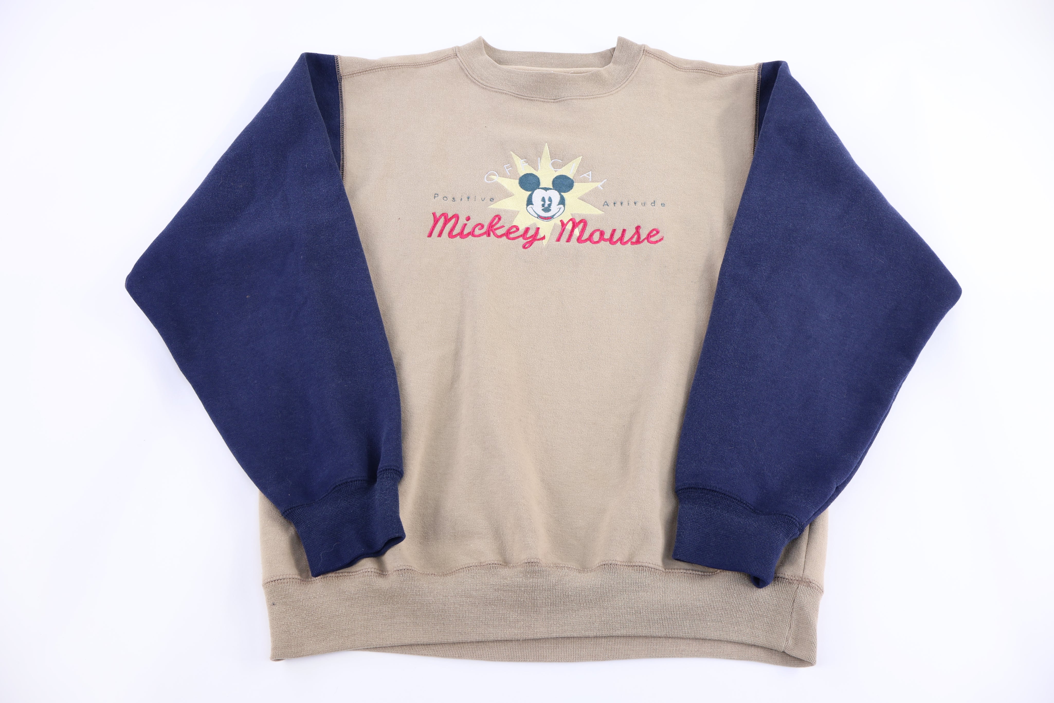 90's Mickey Mouse Embroidered Sweatshirt