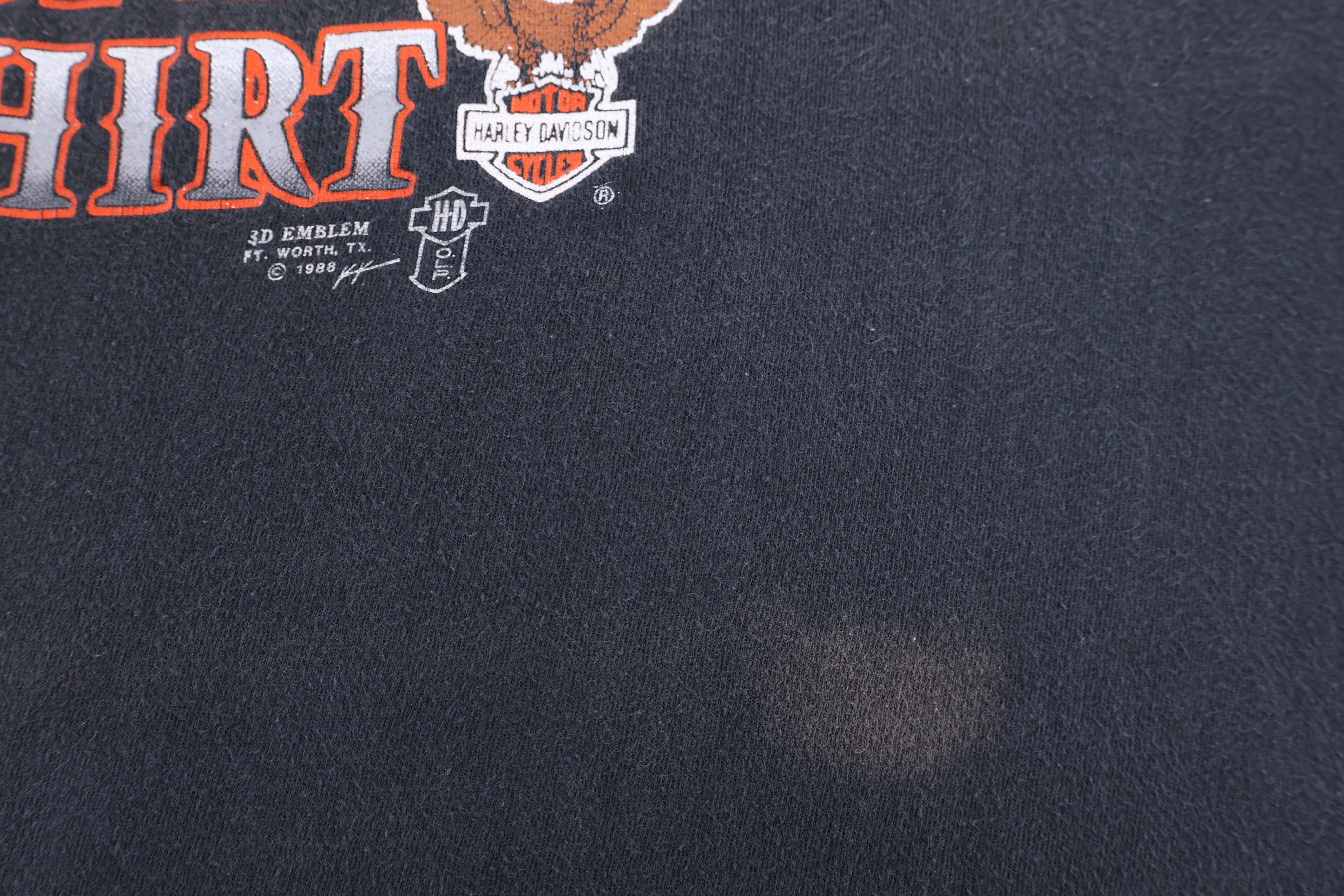 90's Harley Davidson Motorcycles 3D Emblem T-shirt