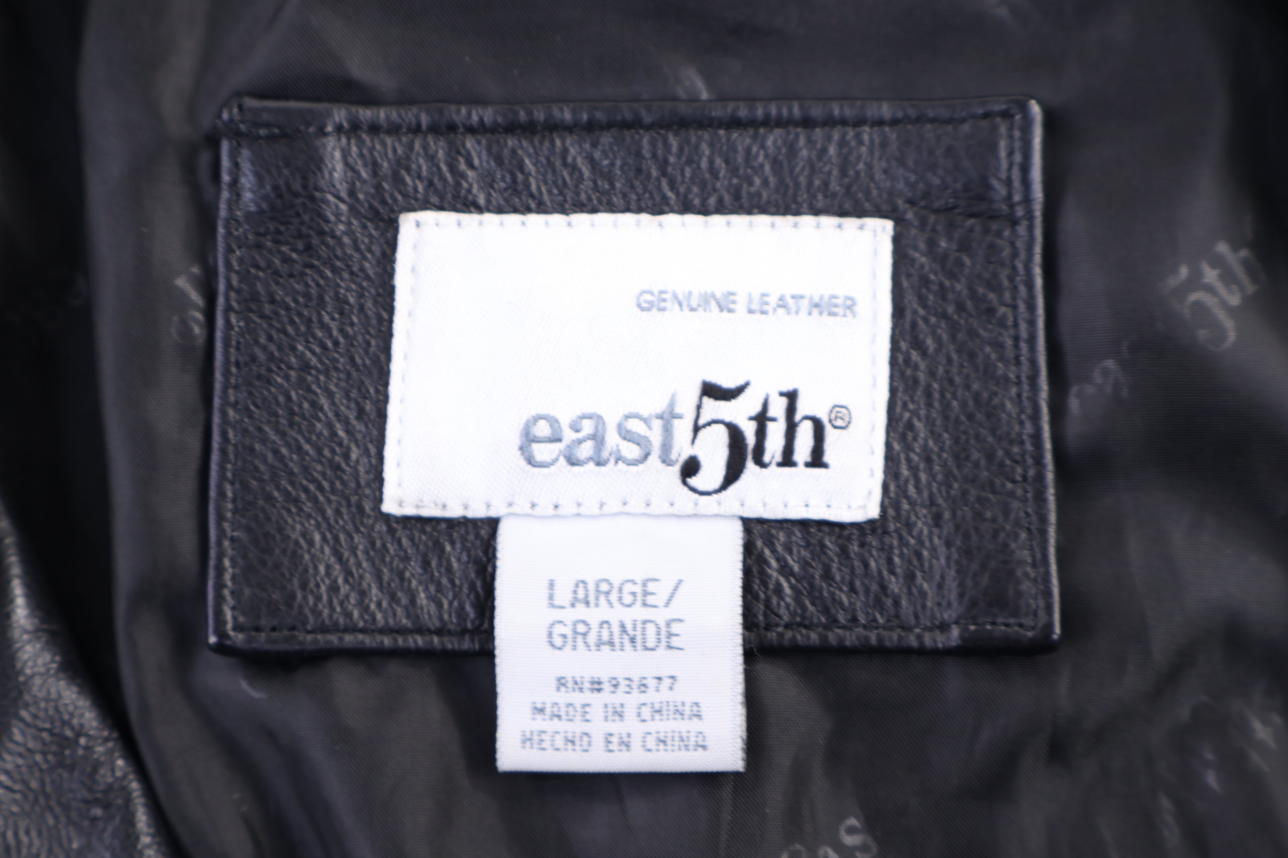 Women's East 5th Black Leather Coat