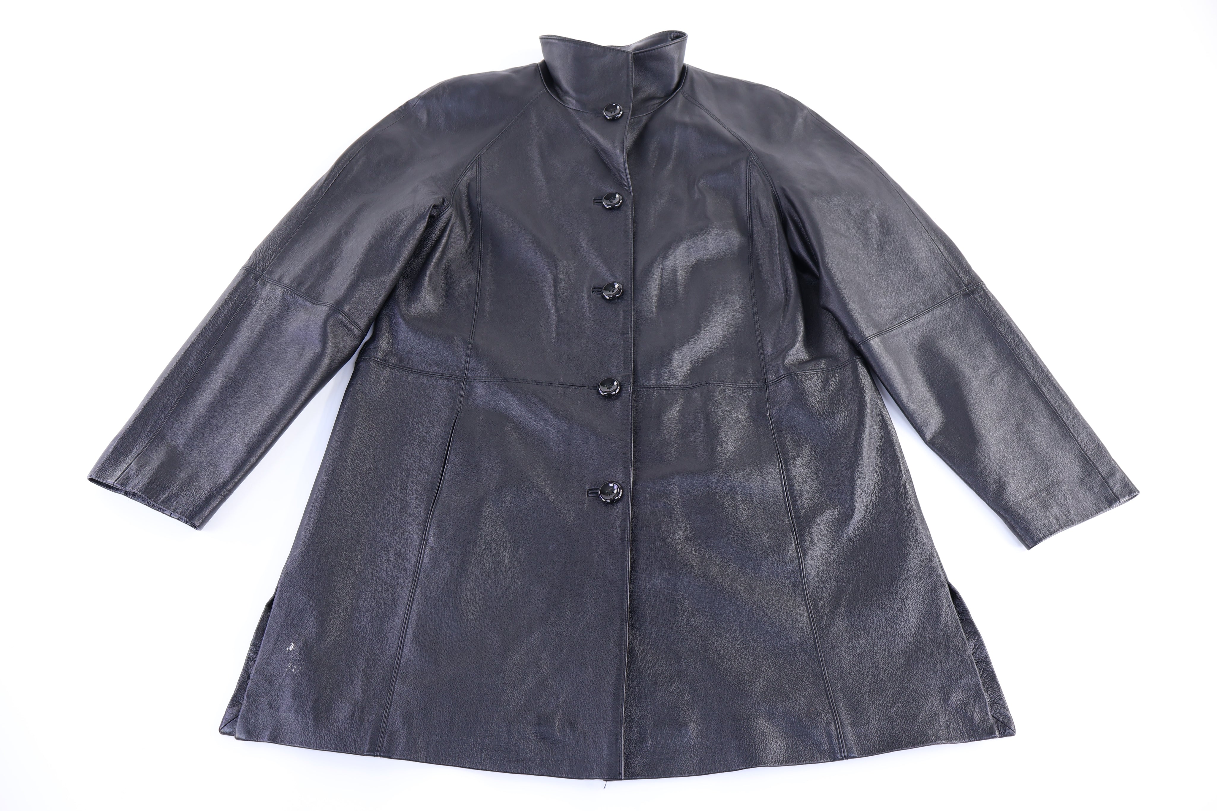 Women's East 5th Black Leather Coat