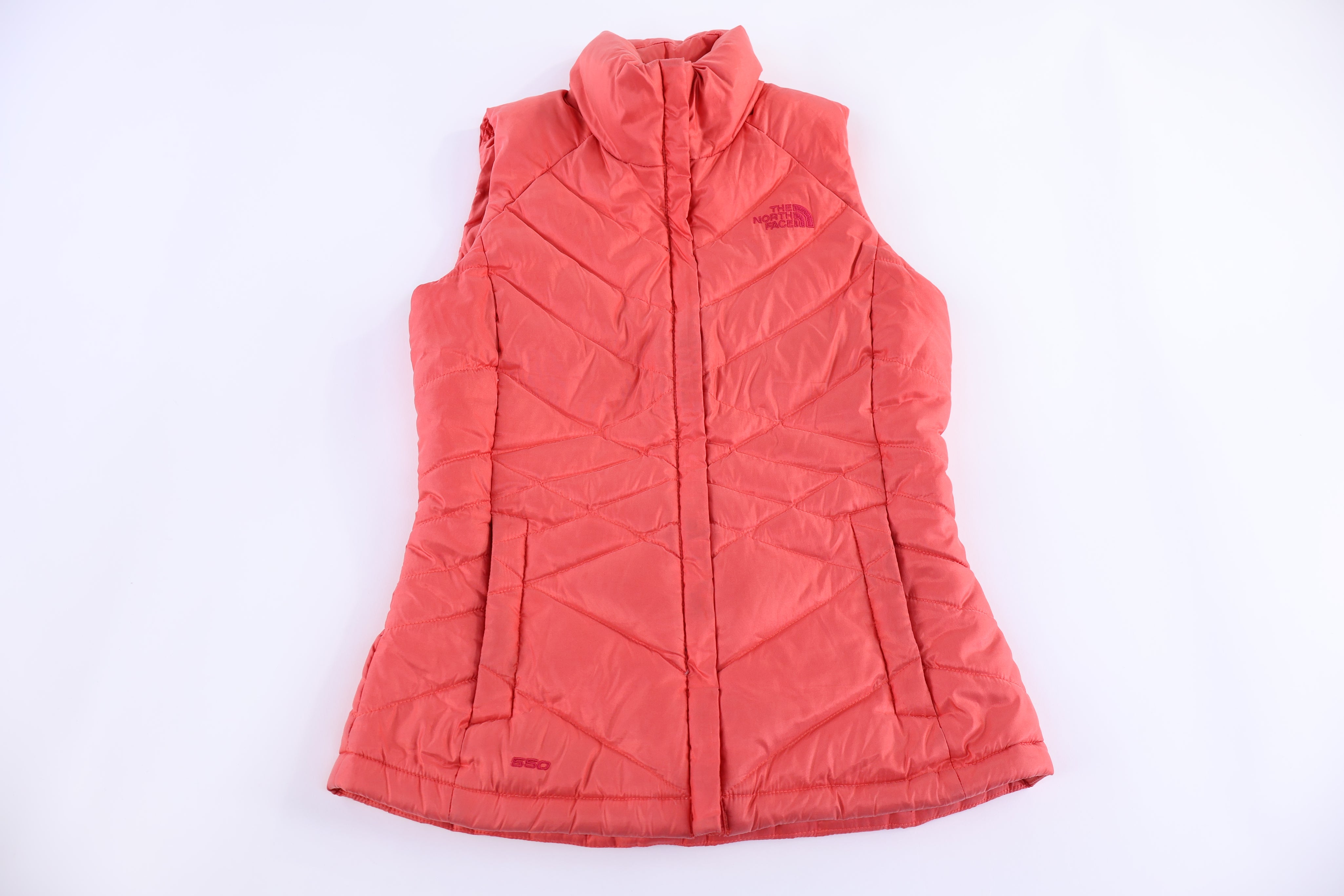 Women's The North Face Orange Full Zip Puffer Vest
