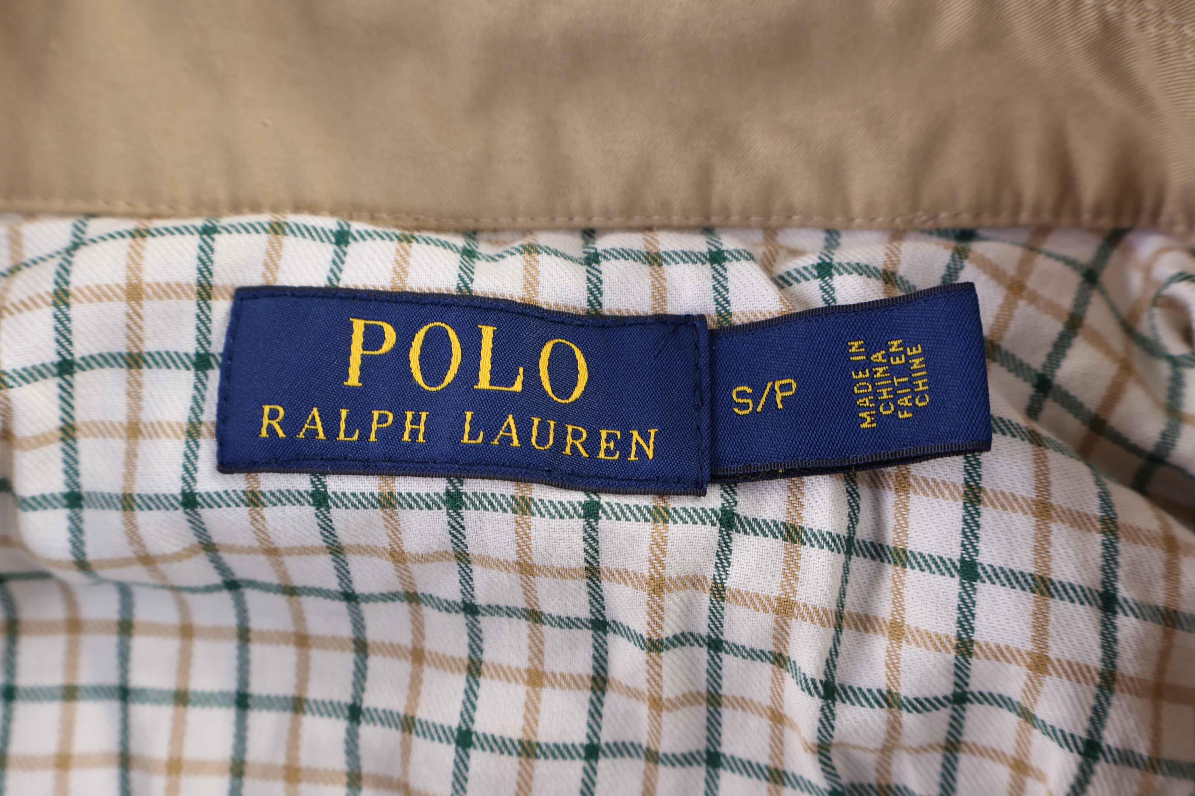 Polo Ralph Lauren Tan Embroidered Logo Full Zip Jacket