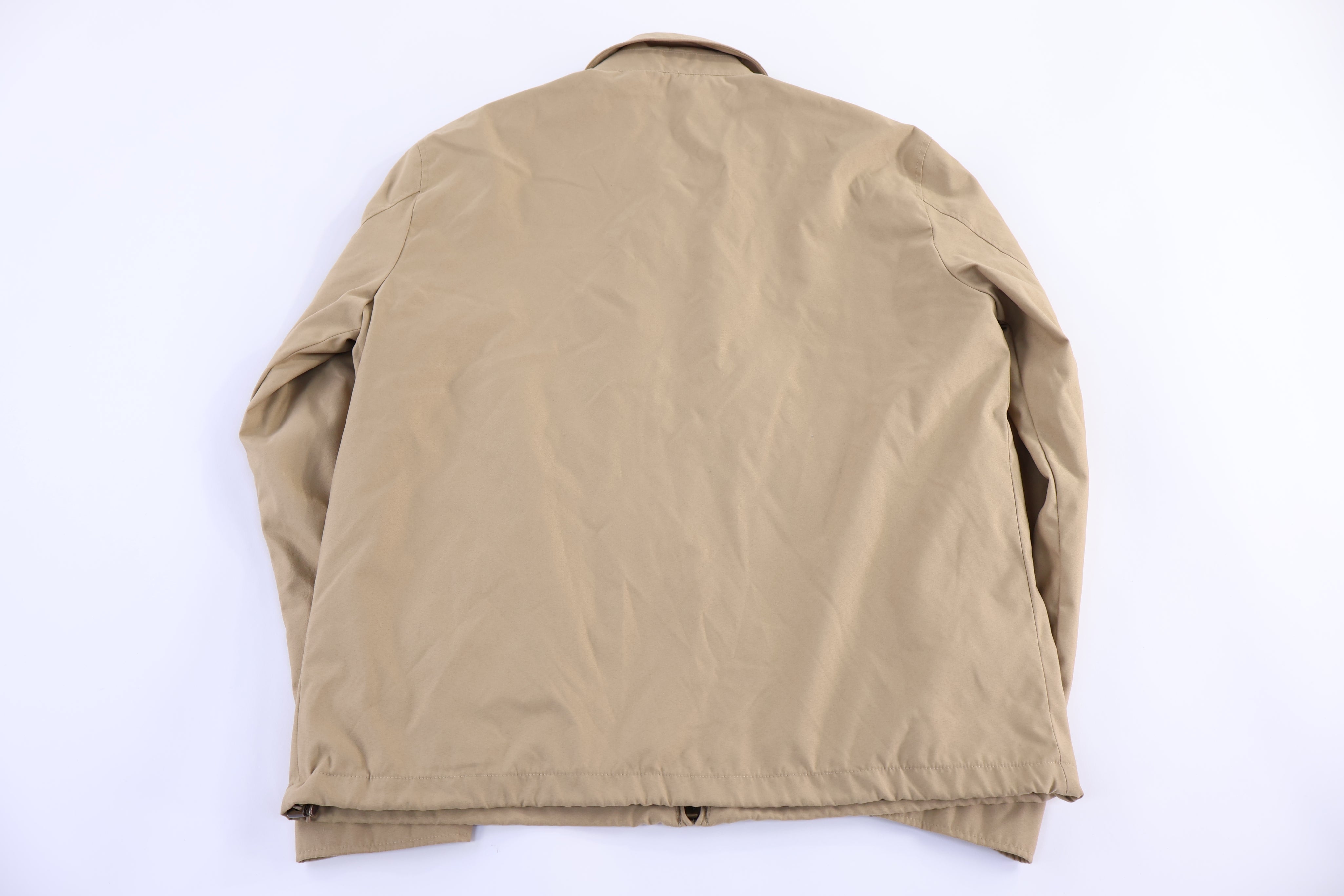 Polo Ralph Lauren Tan Embroidered Logo Full Zip Jacket