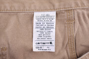 Carhartt Logo Patch Tan Shorts