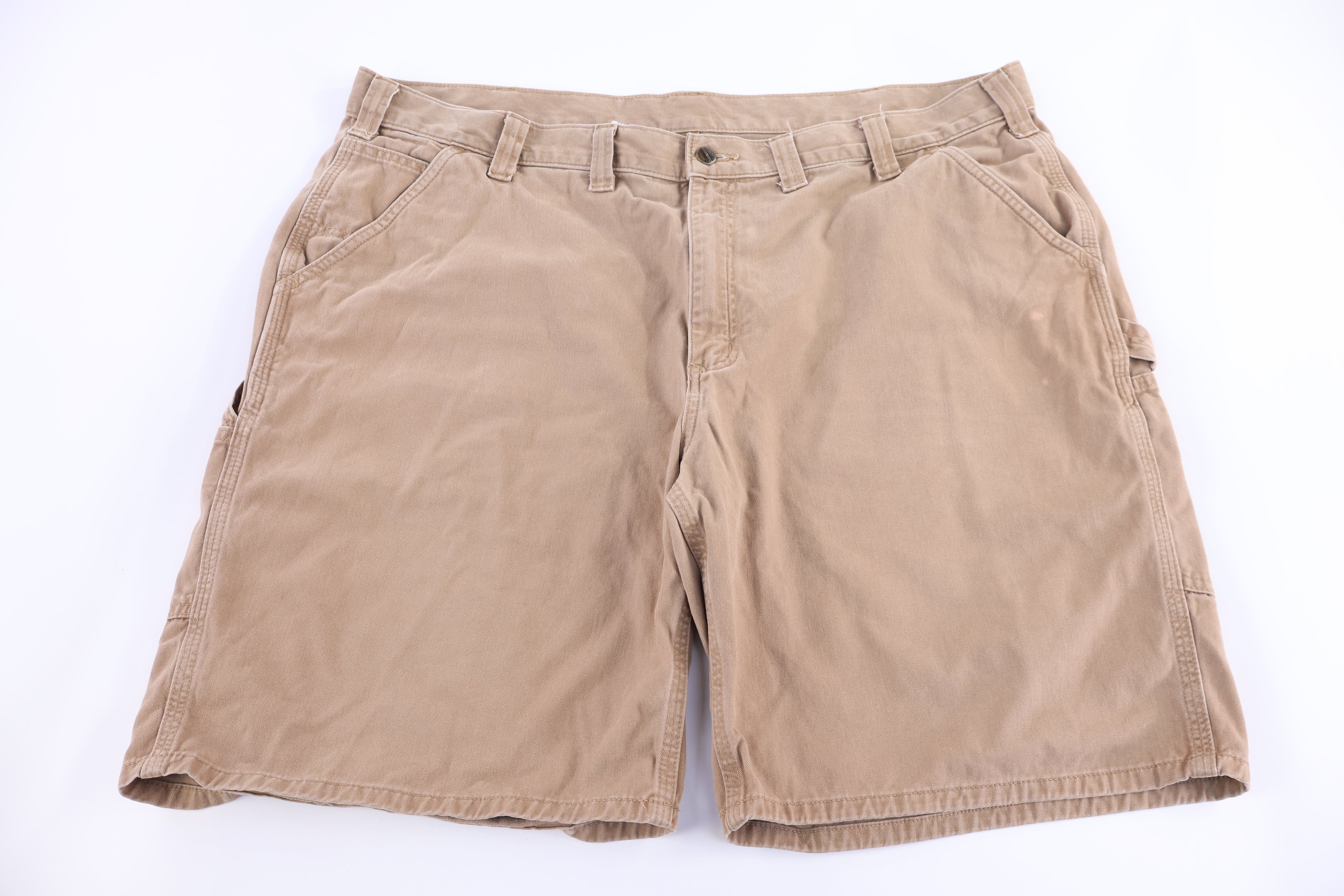 Carhartt Logo Patch Tan Shorts