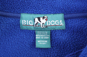 Vintage Big Dogs Embroidered Logo Quarter Fleece Pullover