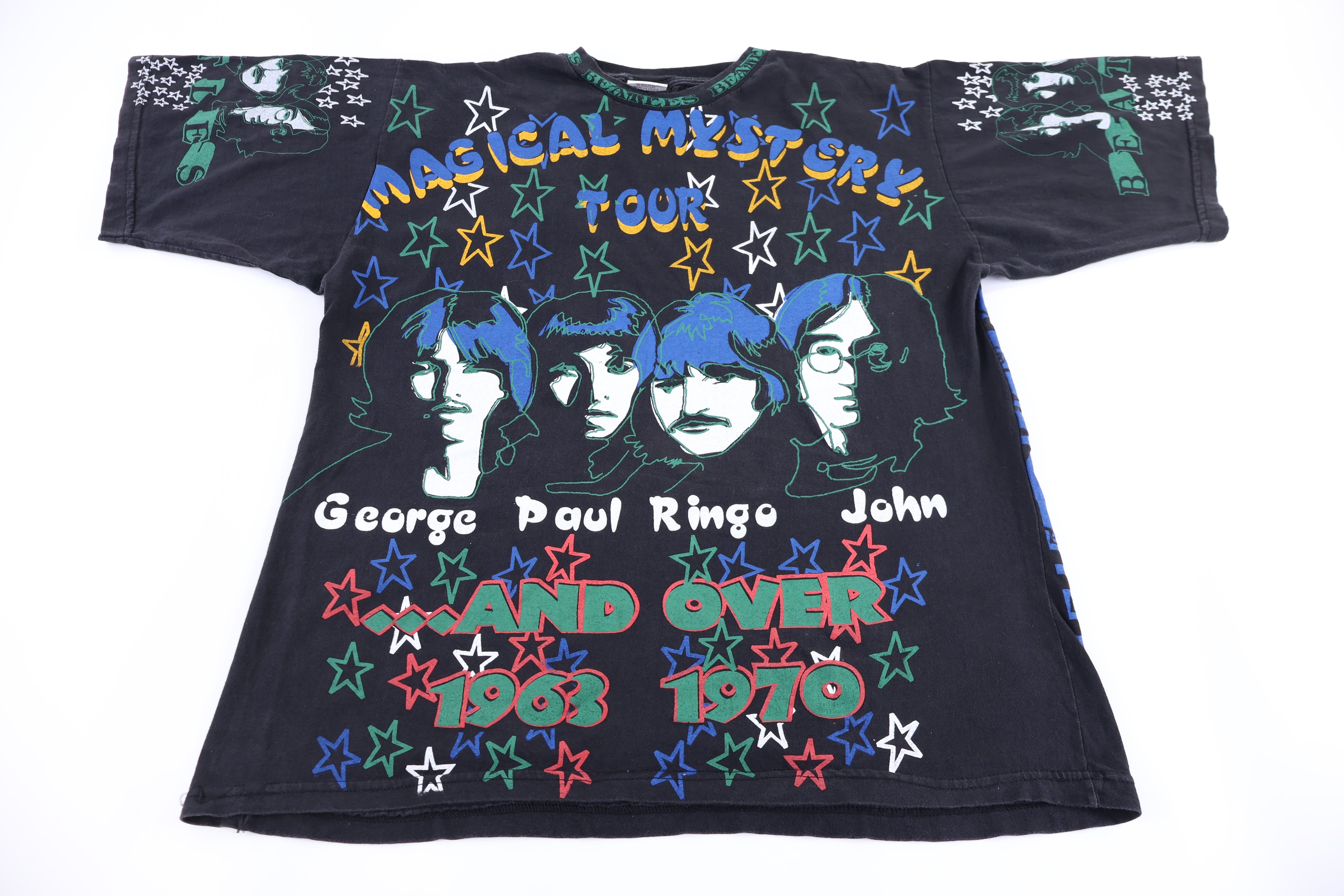 90's The Beatles The Magical Mystery Tour All Over Graphic T-shirt