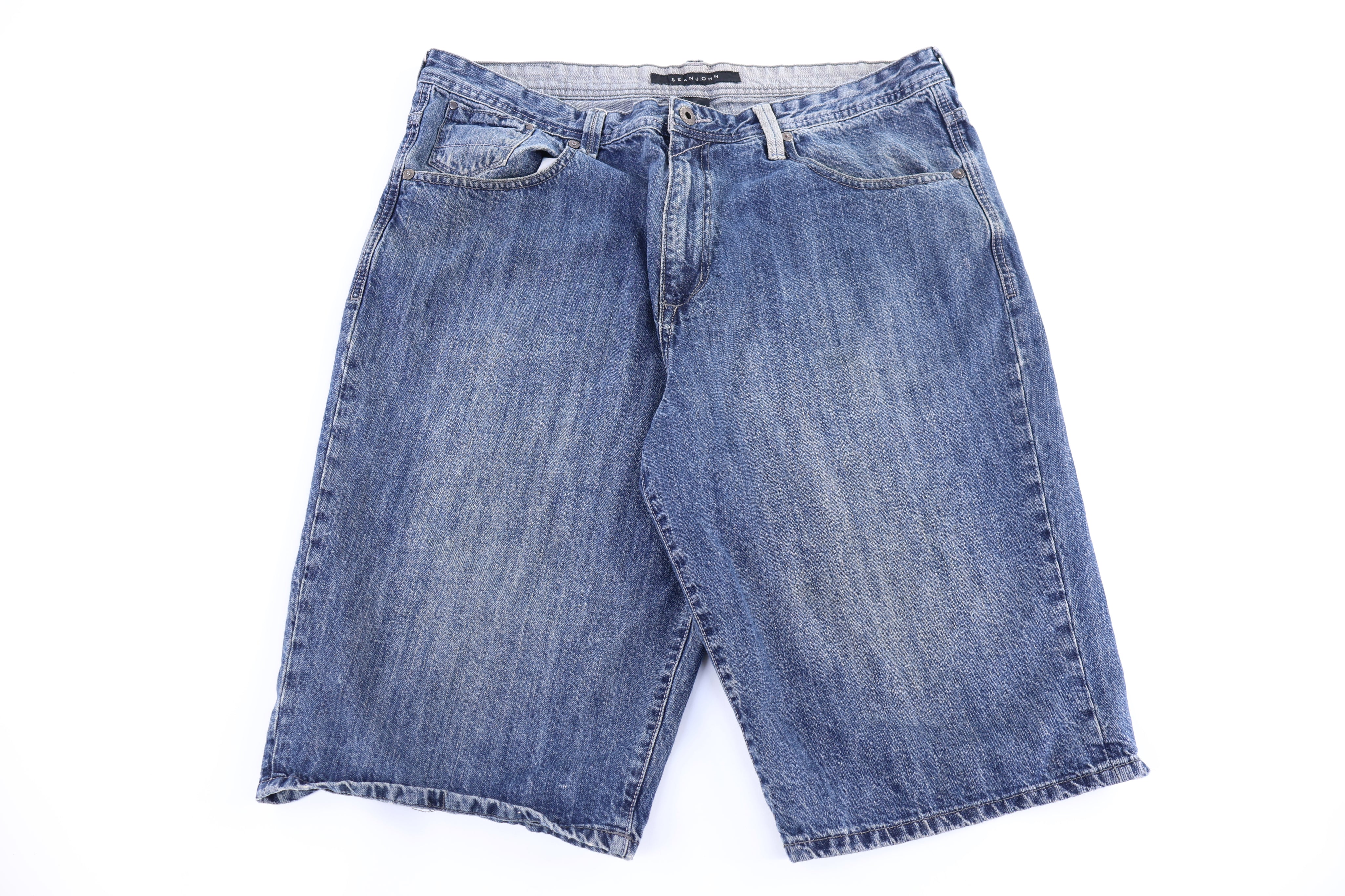 Sean John Dark Wash Denim Shorts