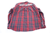 Harley Davidson Motorcycles Plaid LS Button Down