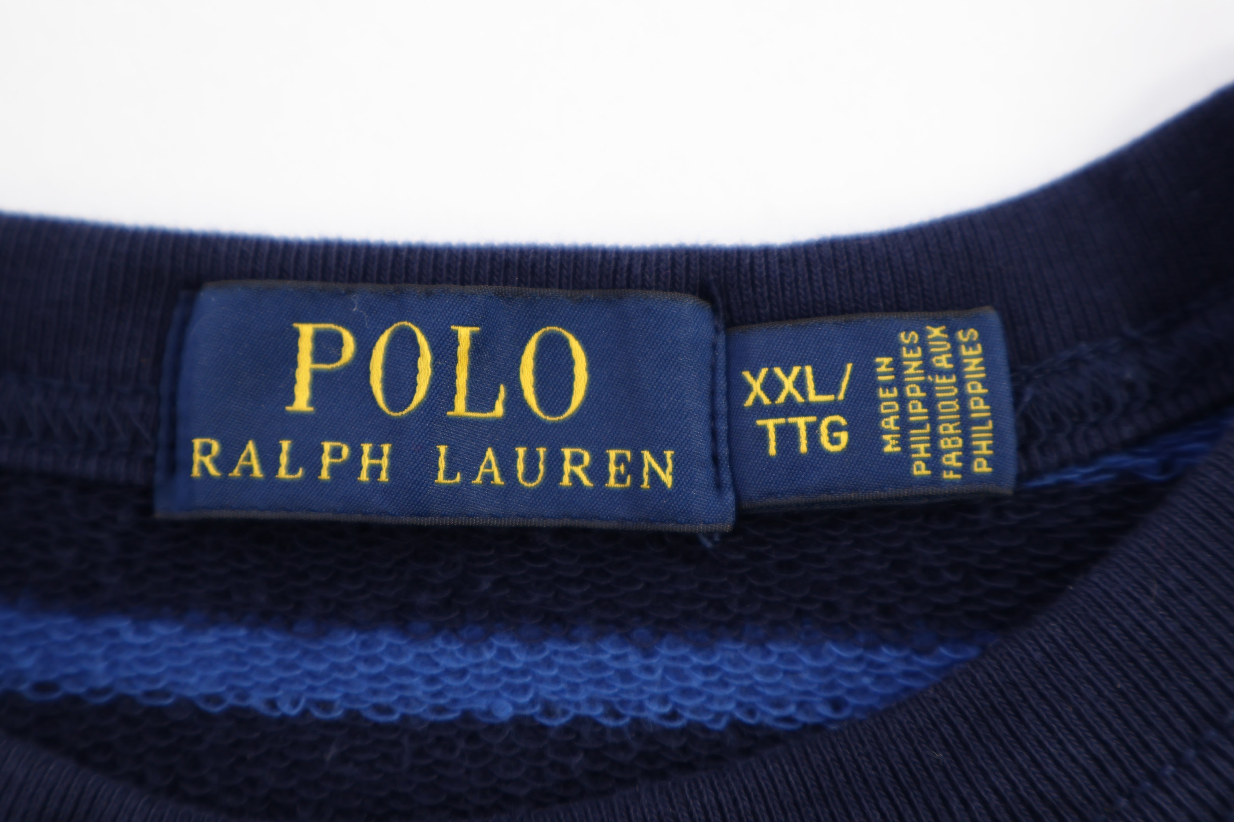 Polo Ralph Lauren Embroidered Logo Blue Striped Sweater