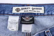 Harley Davidson Motorcycles Medium Wash Denim Jeans