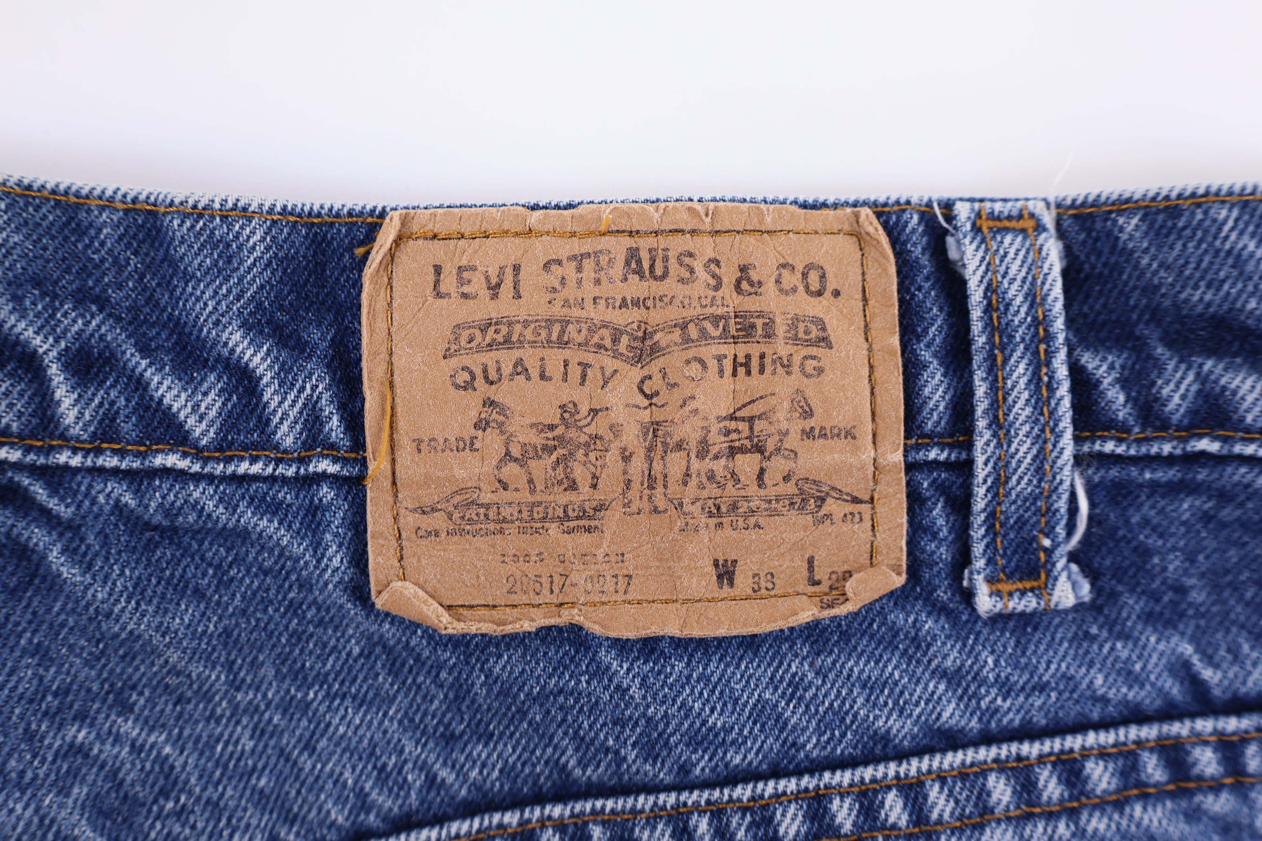 90's Levi's 517 Orange Tab Dark Wash Denim Jeans