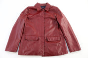 Women's Vintage Isoface Red Leather Jacket