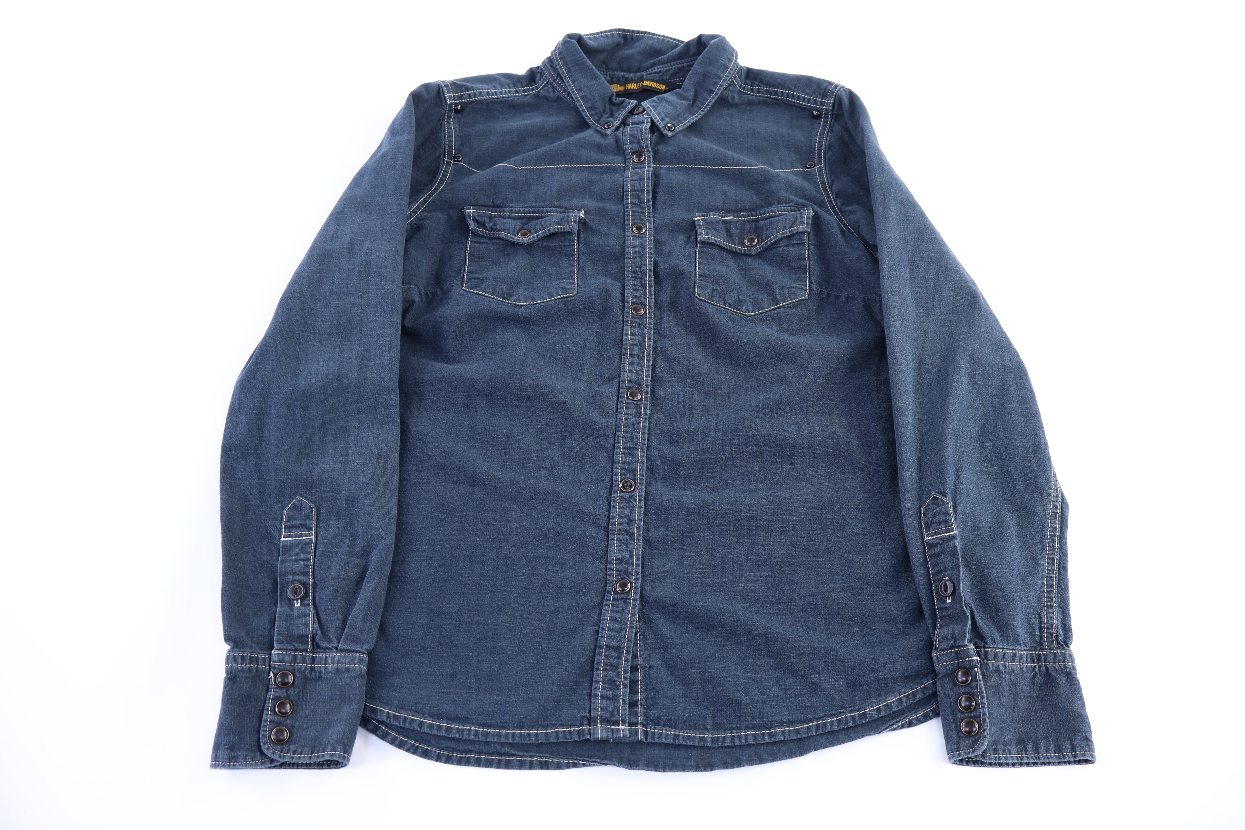 Women's Harley Davidson Motorcycles LS Button Down