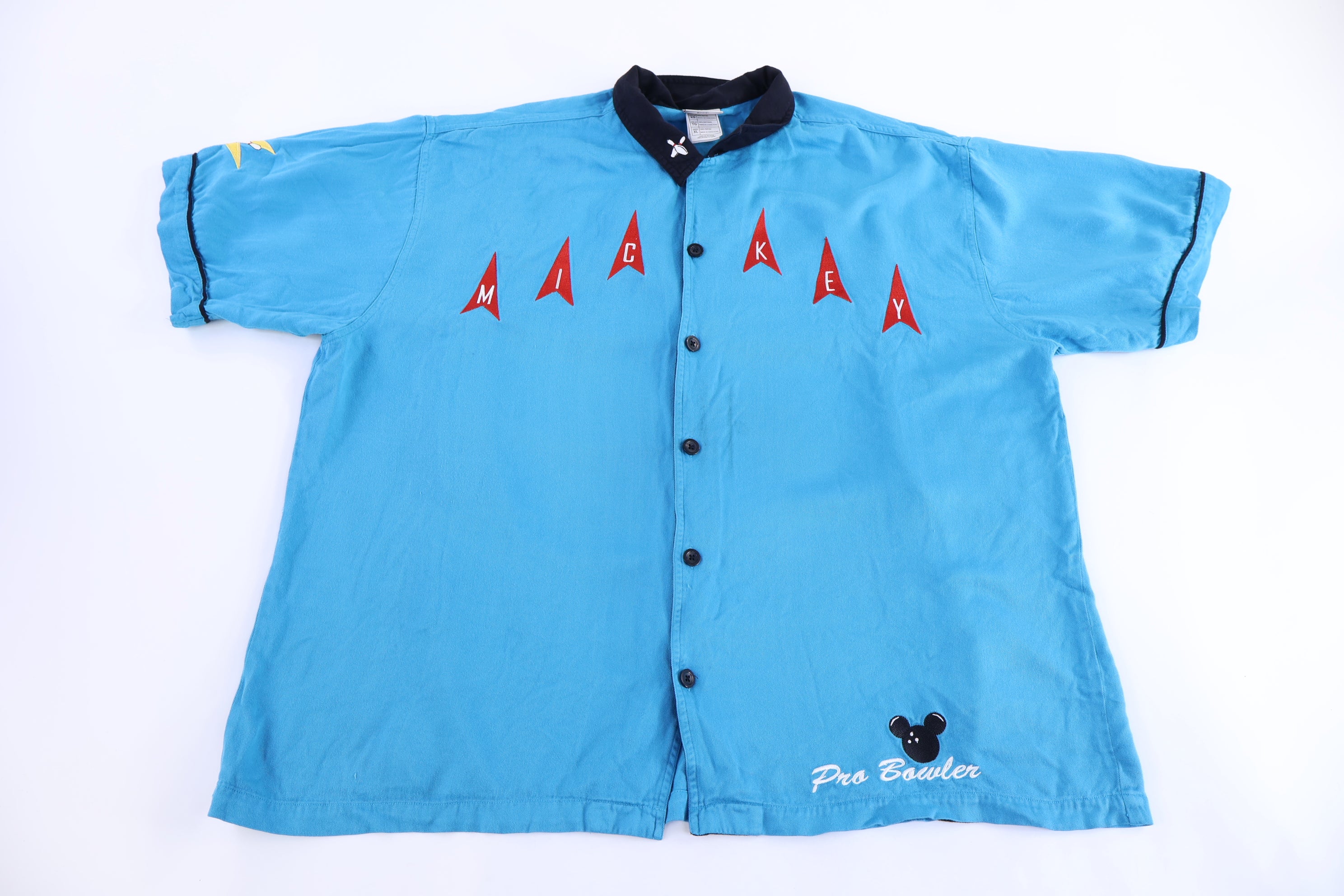 Vintage Disney Mickey Mouse Pro Bowler Button Down