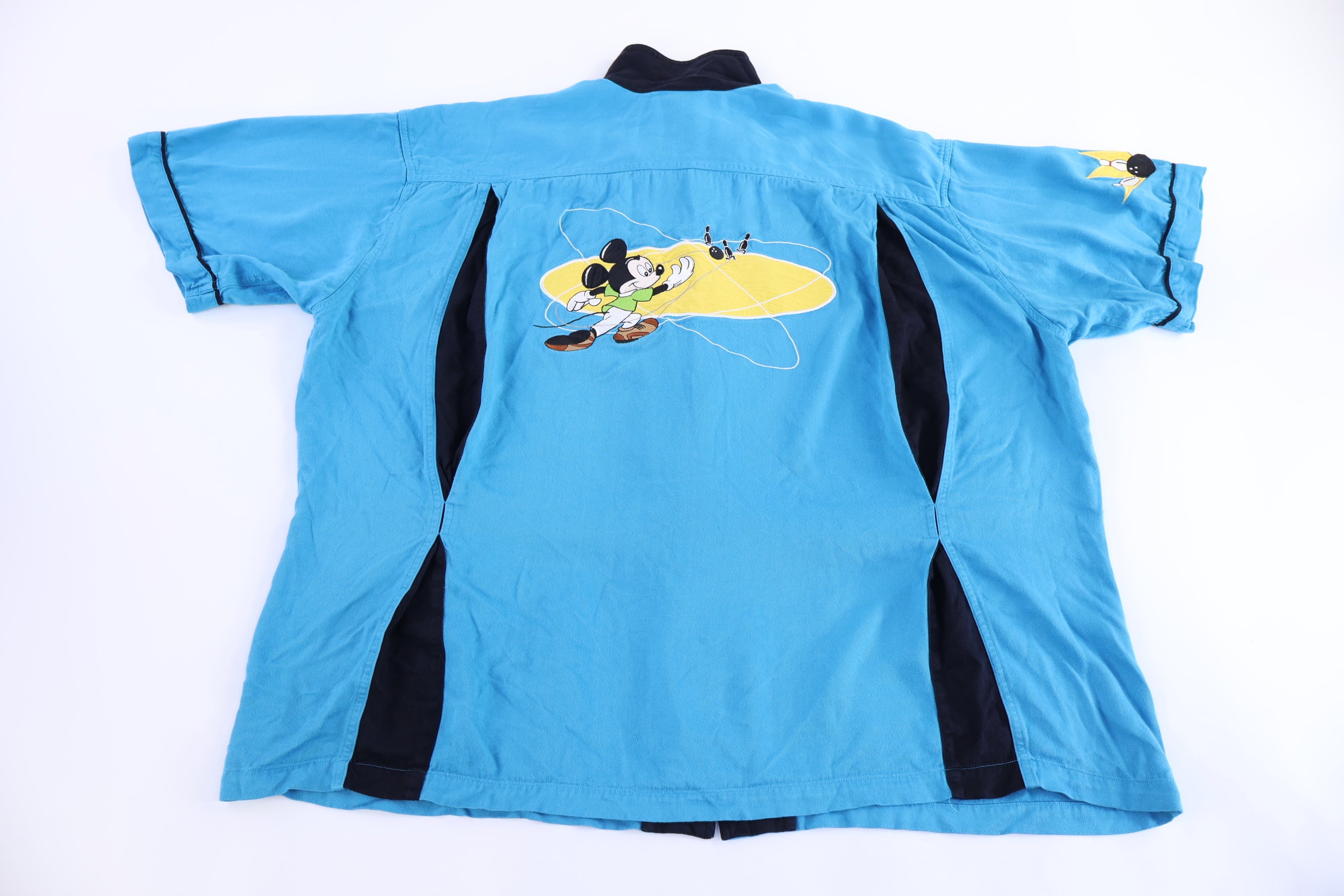 Vintage Disney Mickey Mouse Pro Bowler Button Down
