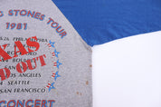1981 The Rolling Stones Raglan T-shirt