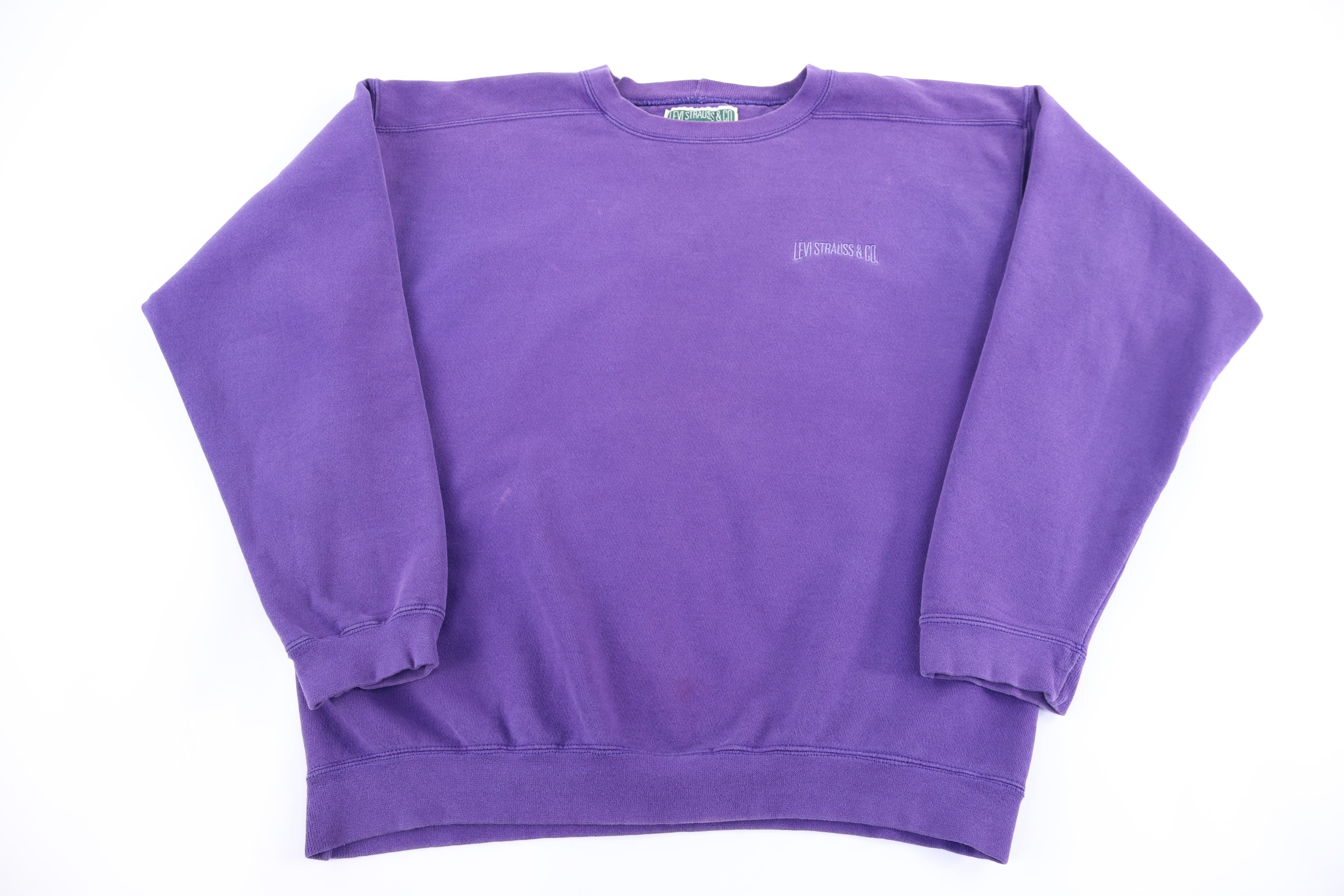 90's Levi's Strauss & Co Purple Blank Sweatshirt