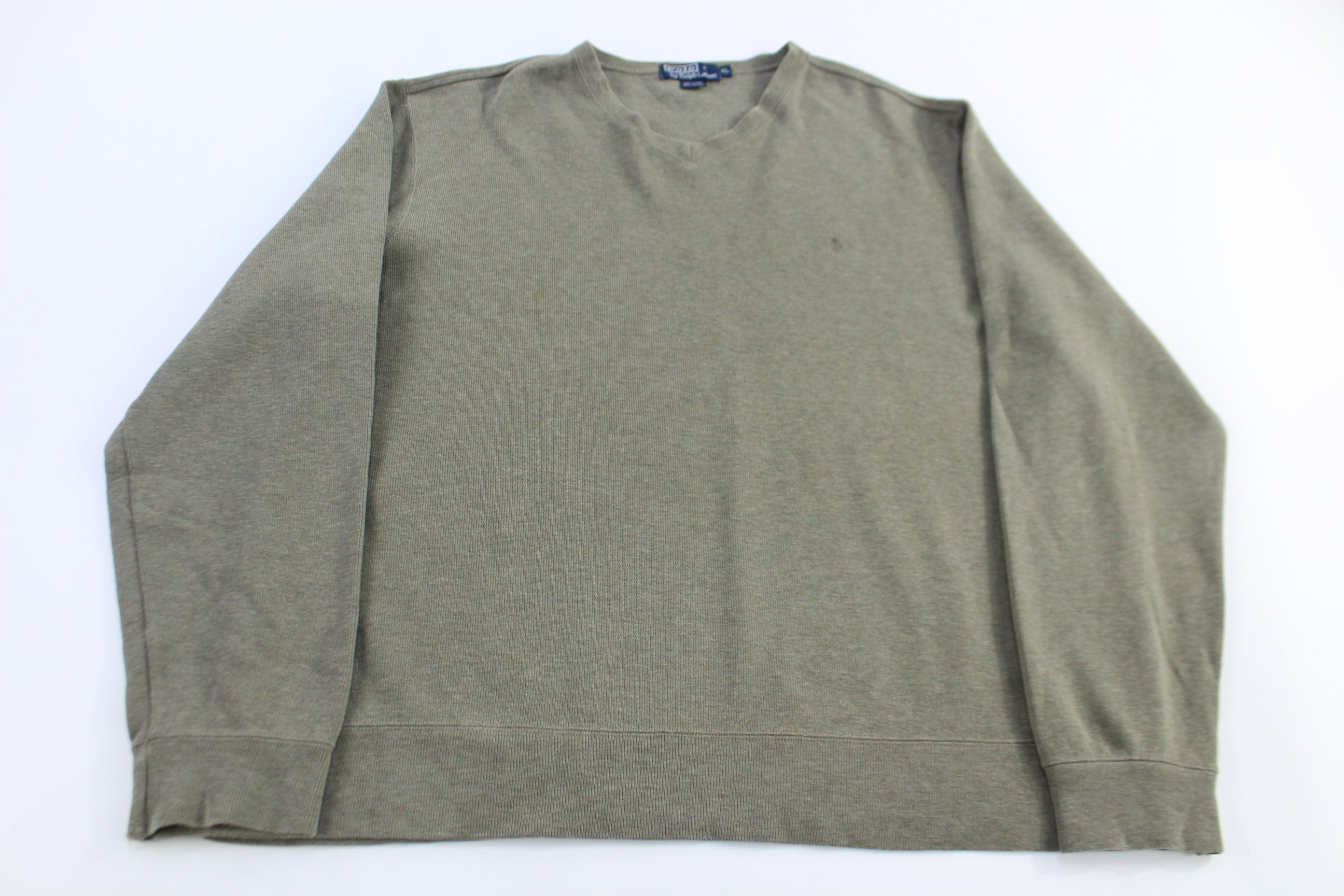 Polo by Ralph Lauren Embroidered Logo Green Sweater