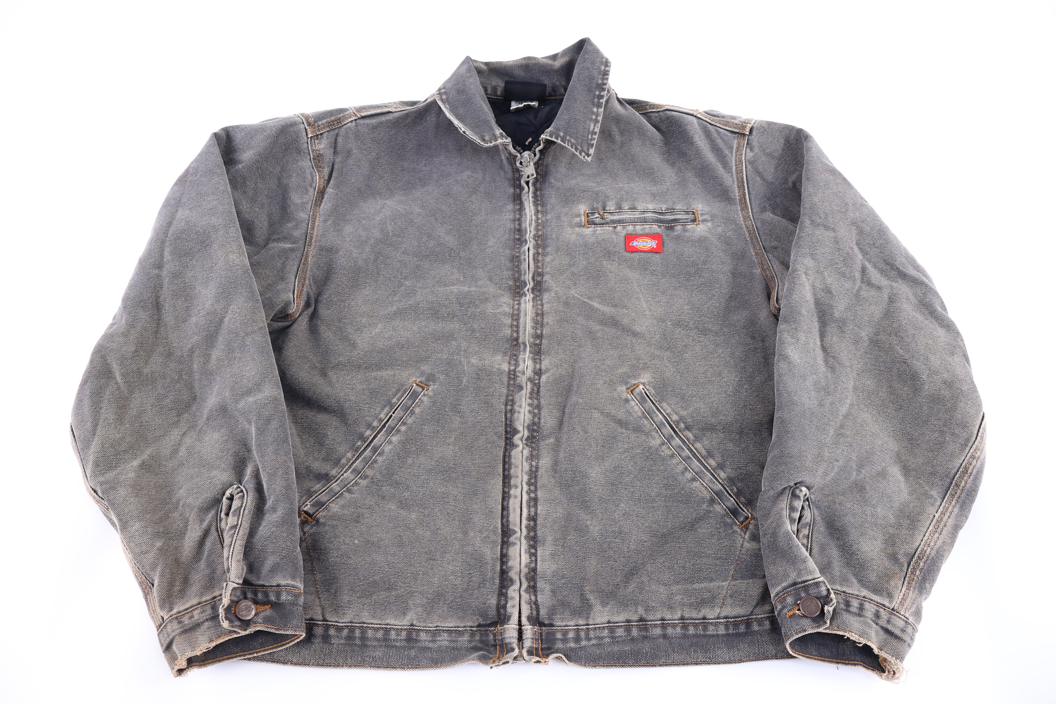 Dickies Logo Patch Grey Blanket Lined Detroit Jacket