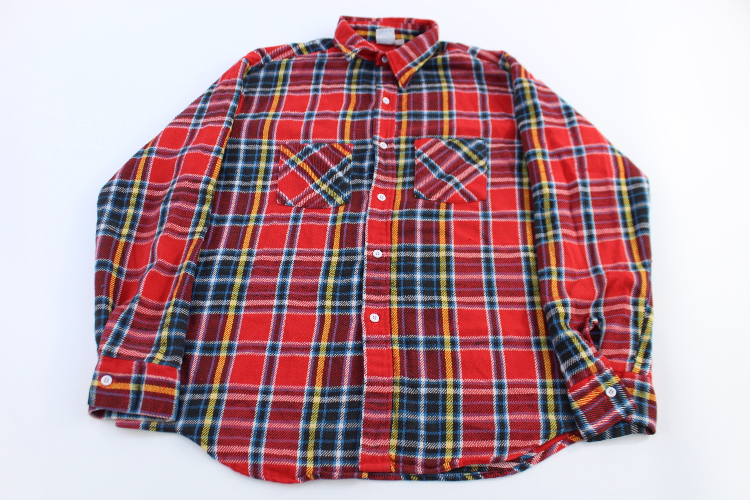 70's Big Mac Multicolor Plaid LS Button Down