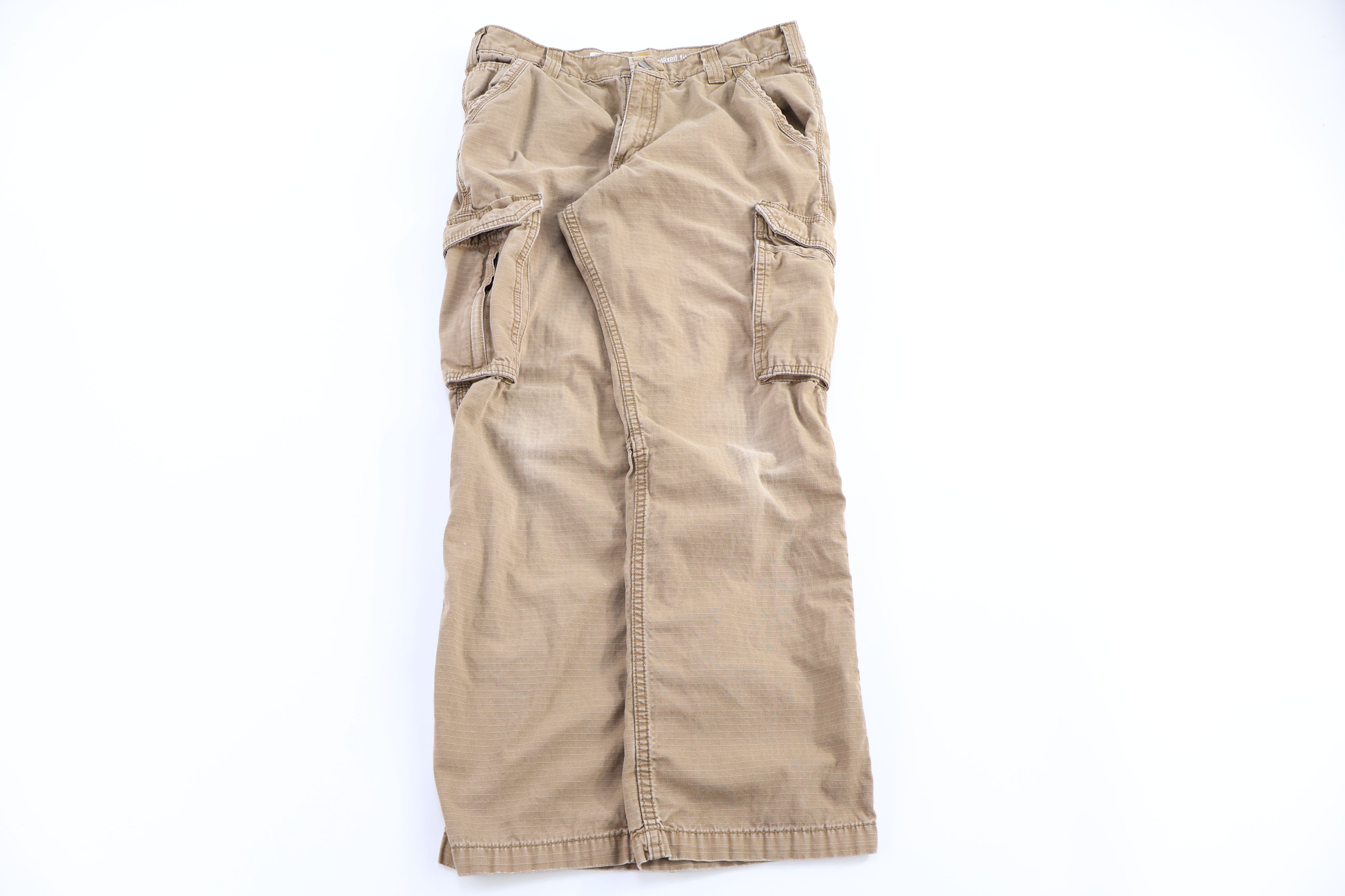 Carhartt Logo Patch Tan Relaxed Fit Pants