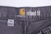 Carhartt Logo Patch Grey Shorts