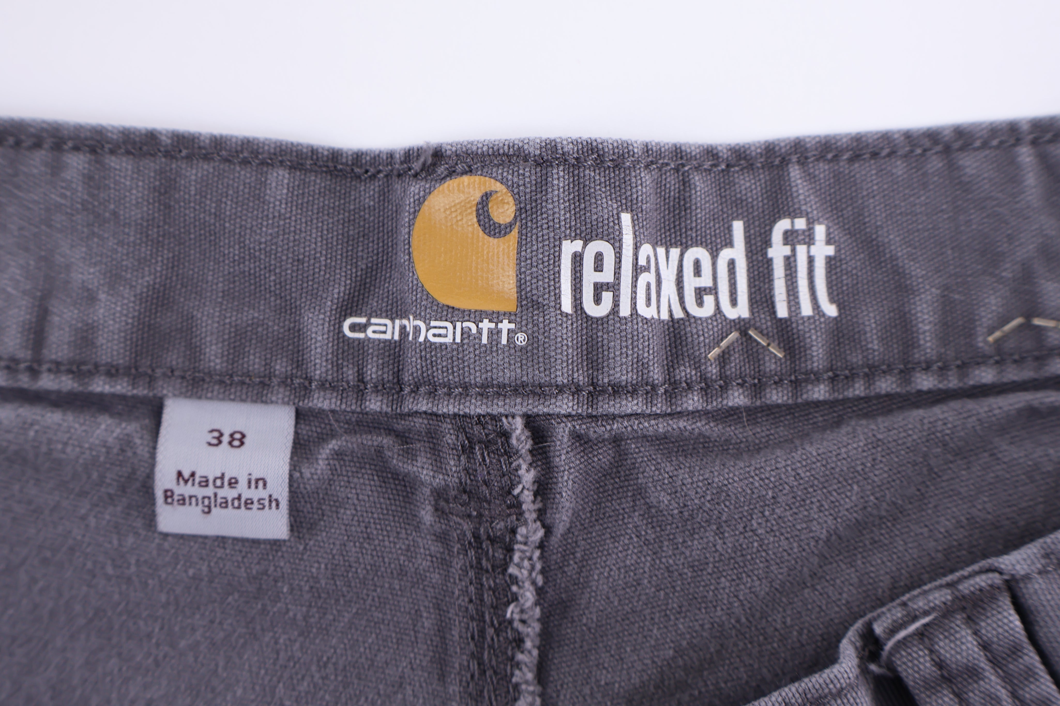Carhartt Logo Patch Grey Shorts